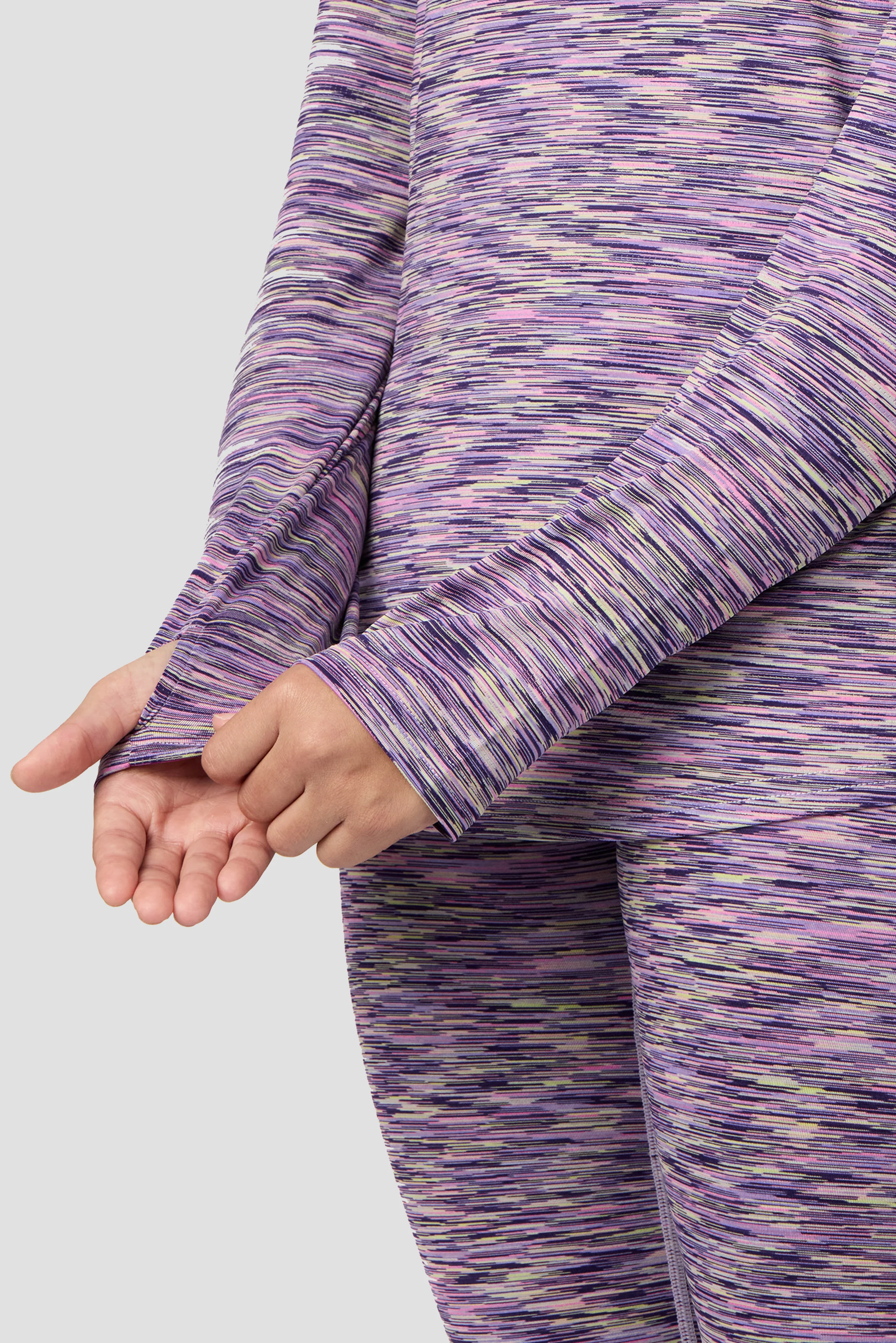 Girls Trail 1/4 Zip - Purple/Citrus - Image 6
