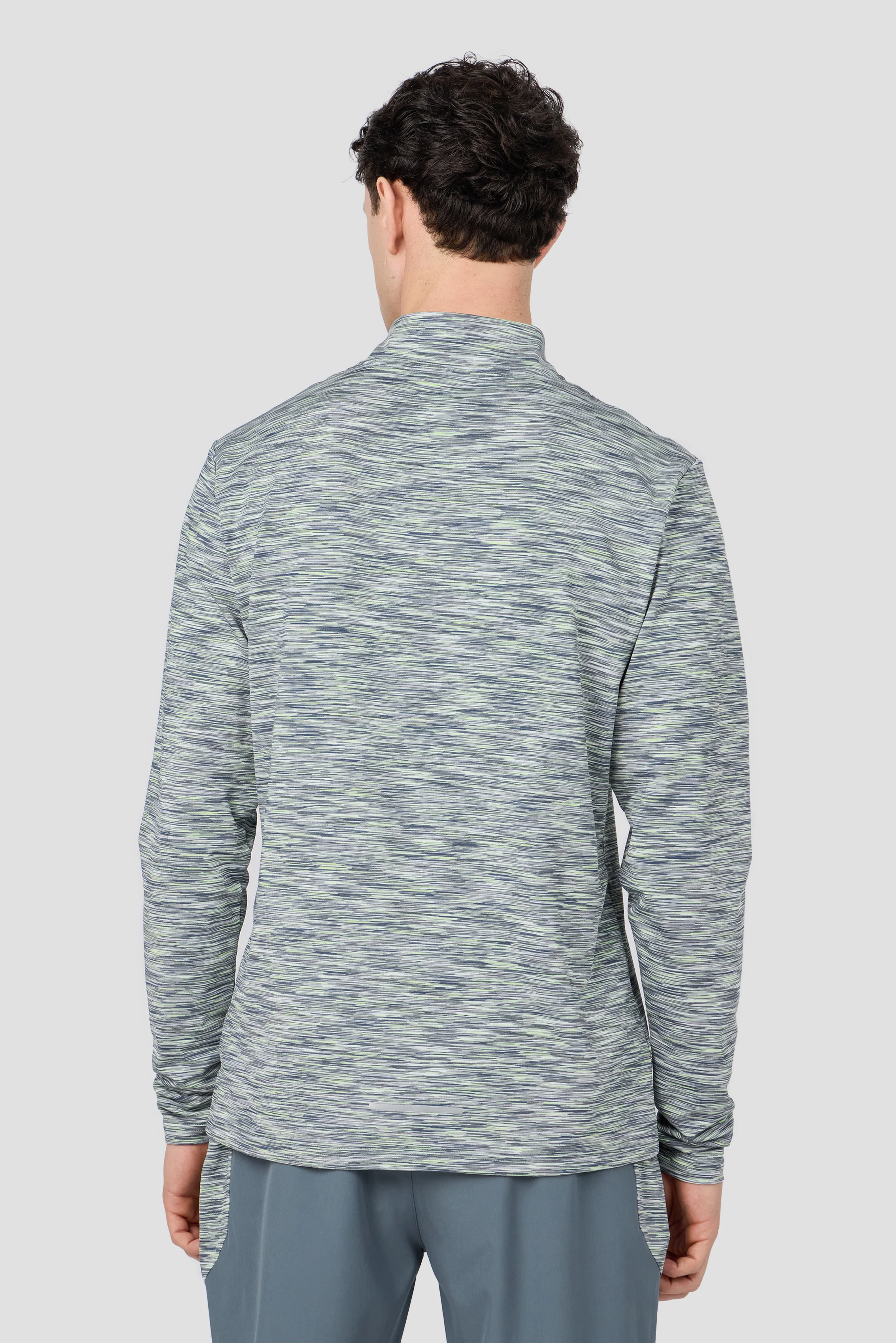 Trail 1/4 Zip - Grey/Green/White - Image 2
