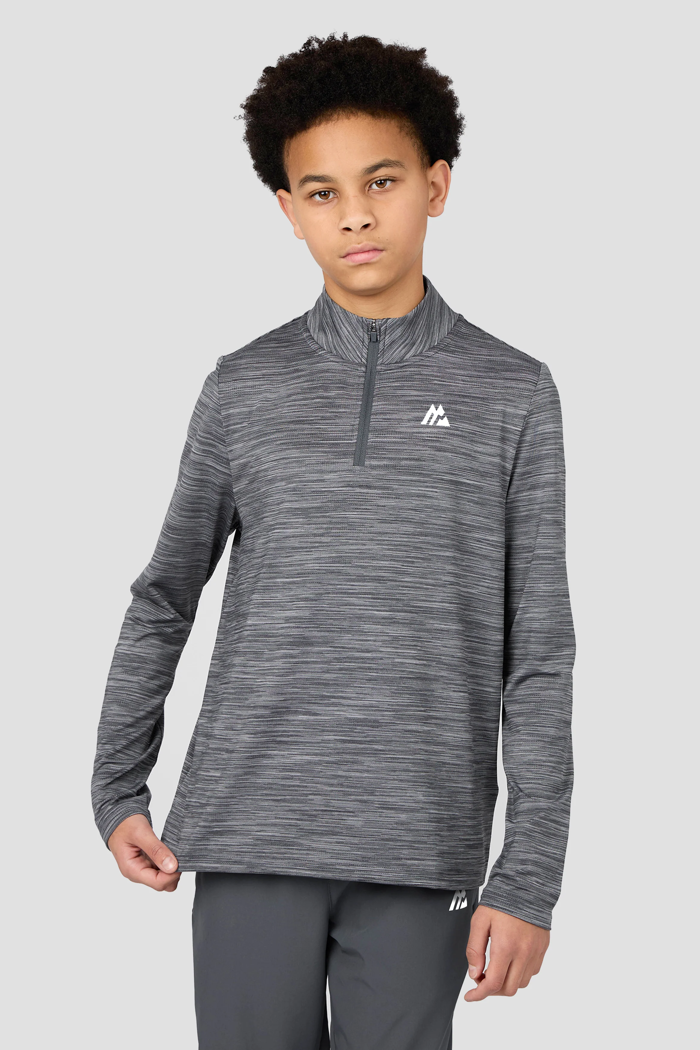 Boys Trail 1/4 Zip - Slate Grey Multi