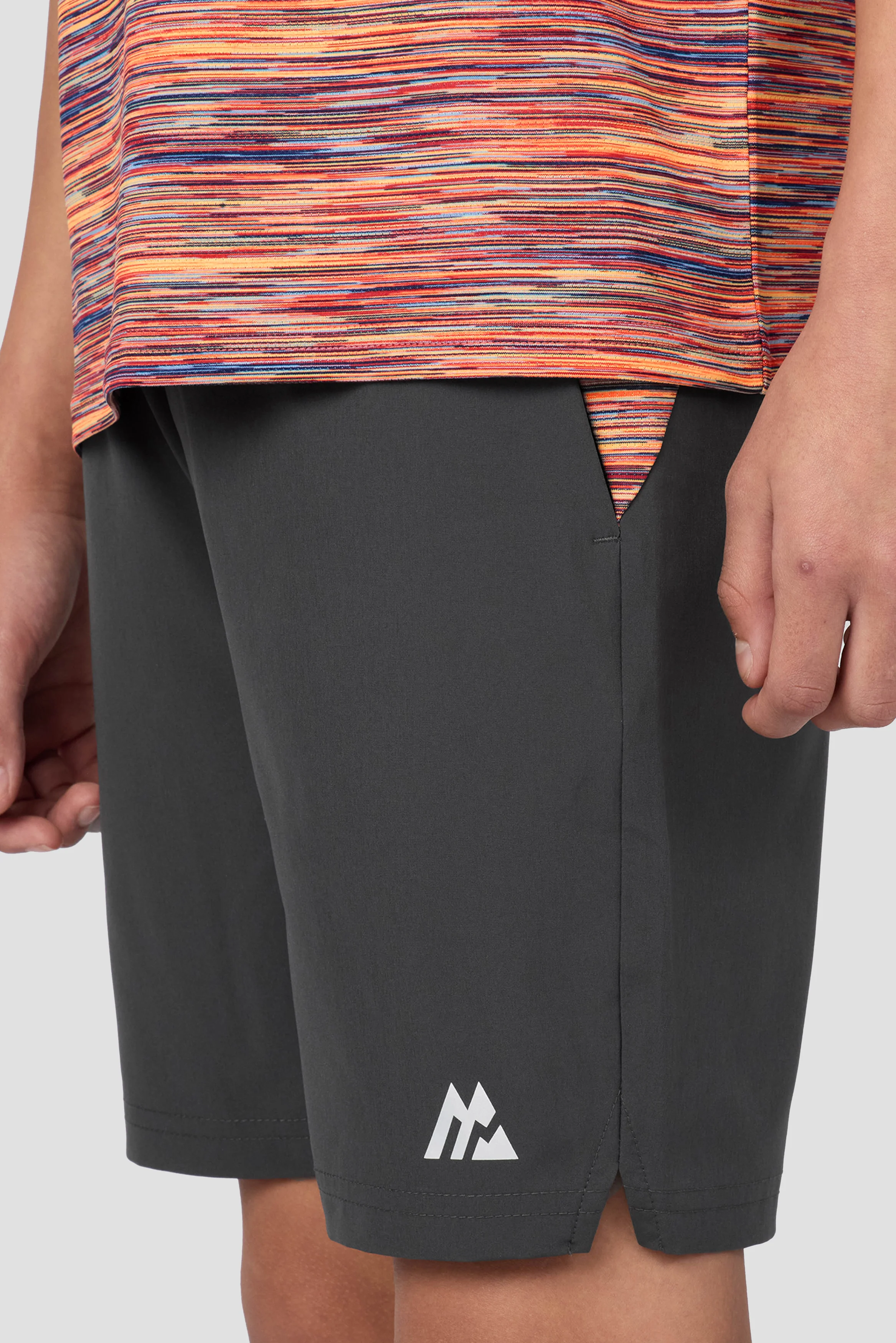 Boys Trail 2.0 Short - Grey/Orange/Red/Blue - Image 5
