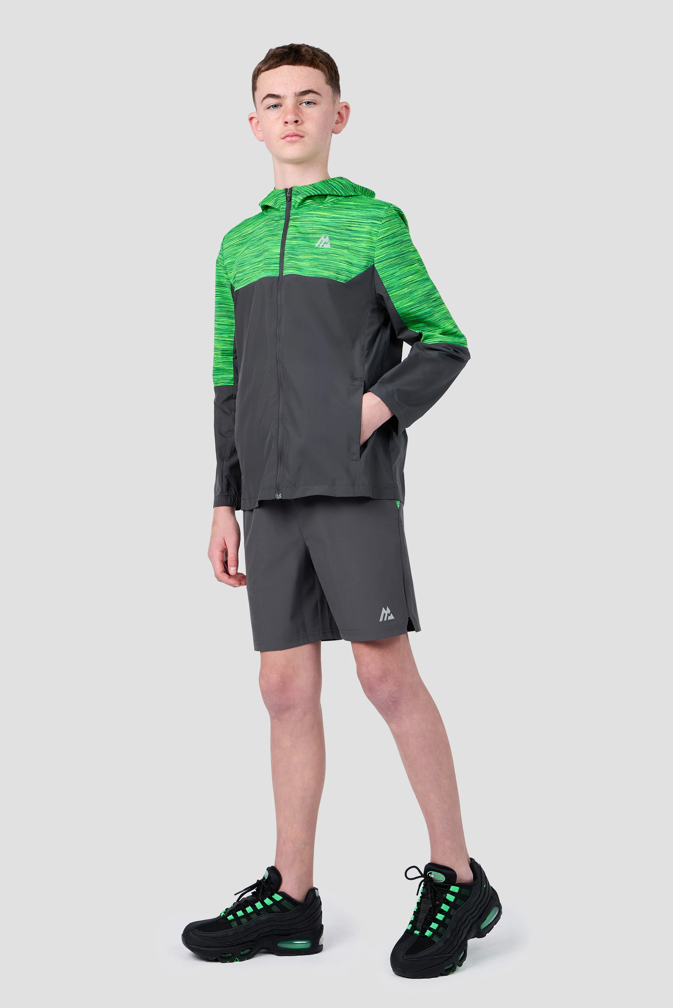 Boys Trail 2.0 Short - Grey/Green Multi - Image 3