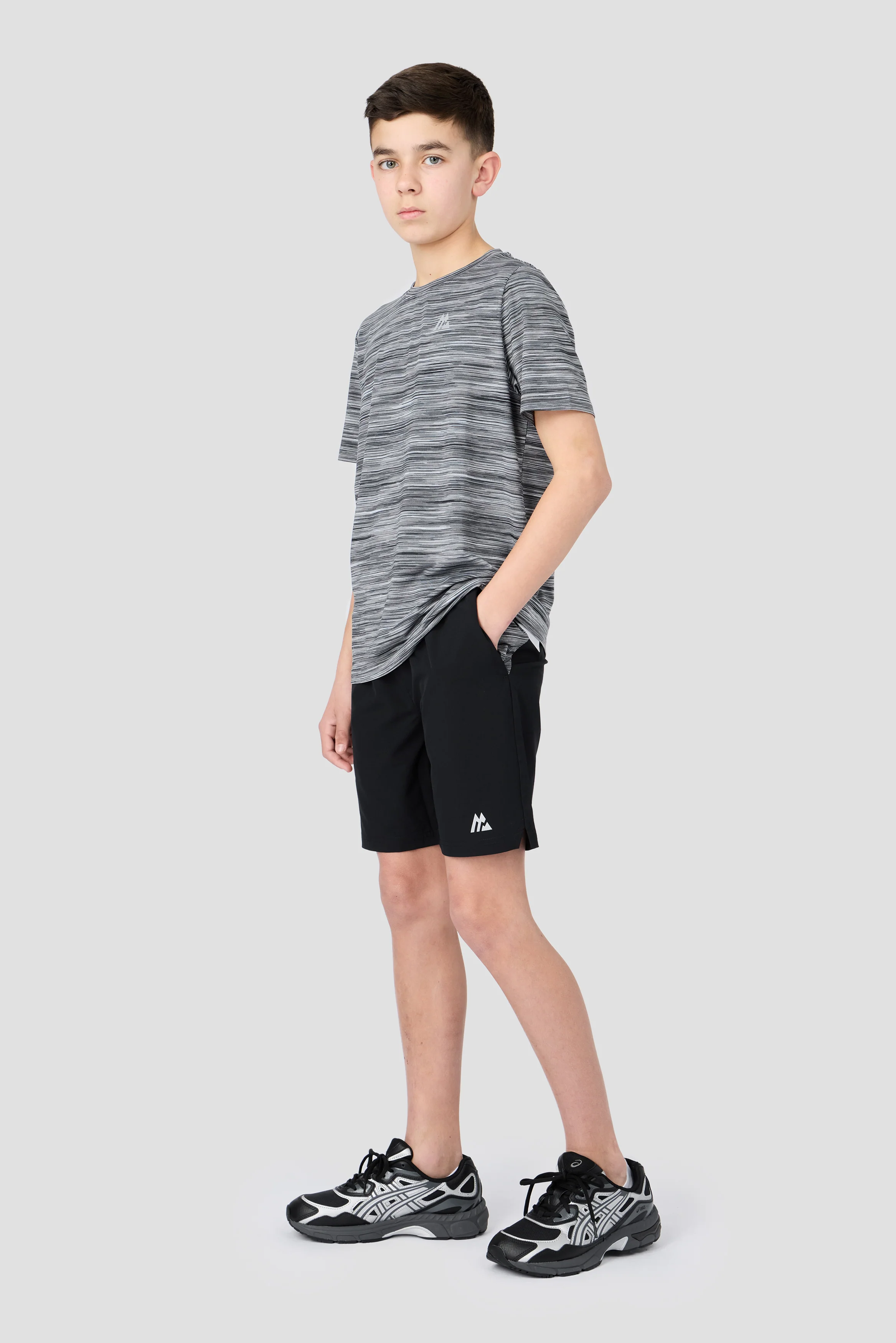 Boys Trail 2.0 Short - Black/Grey/White - Image 3