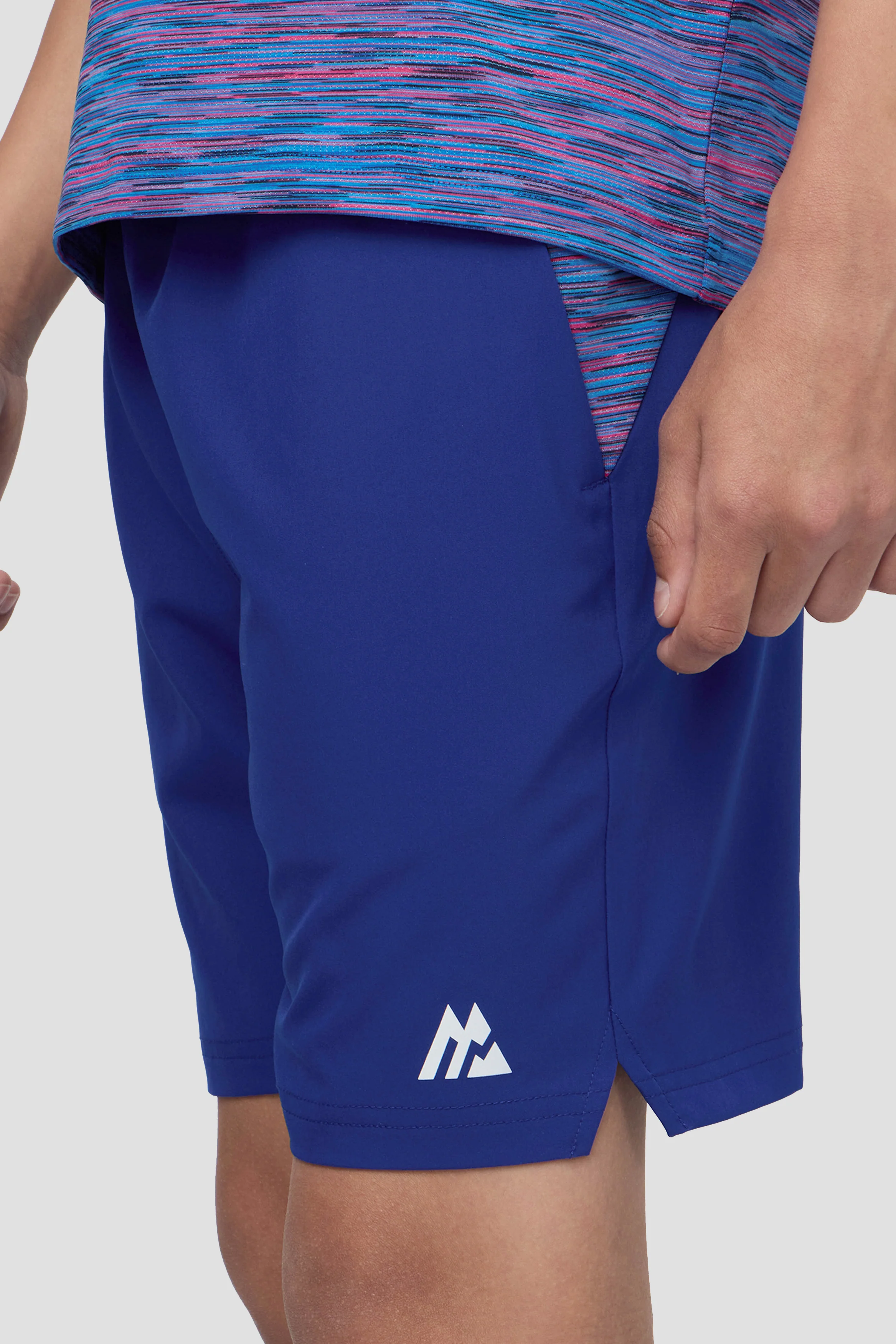 Boys Trail 2.0 Short - Blue/Navy/Pink - Image 5
