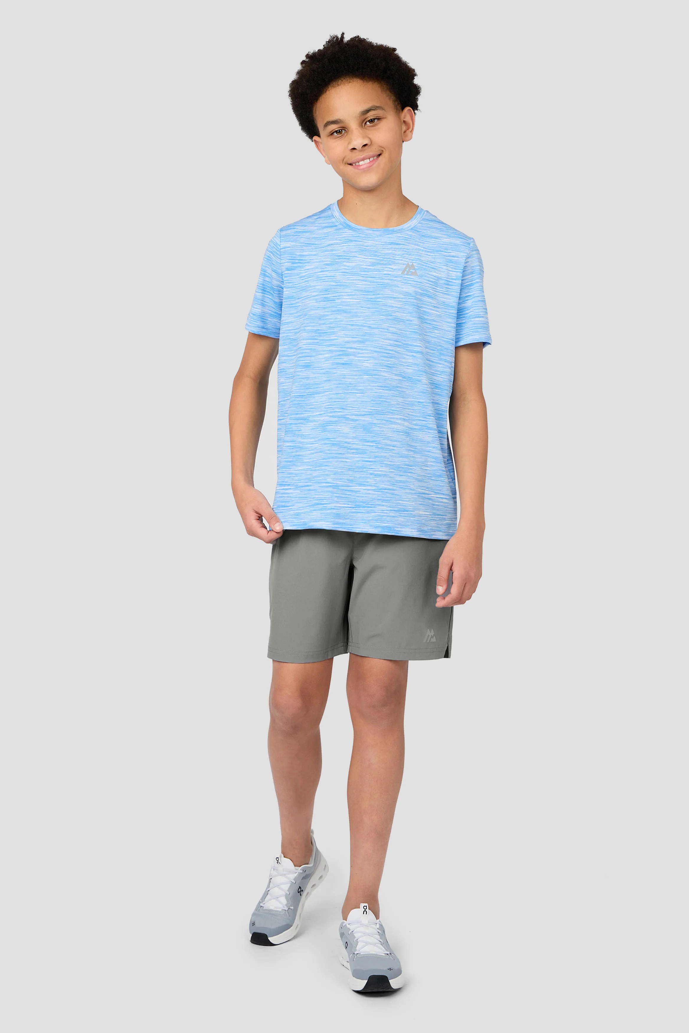 Boys Trail 2.0 Short - Grey/Blue/White - Image 3