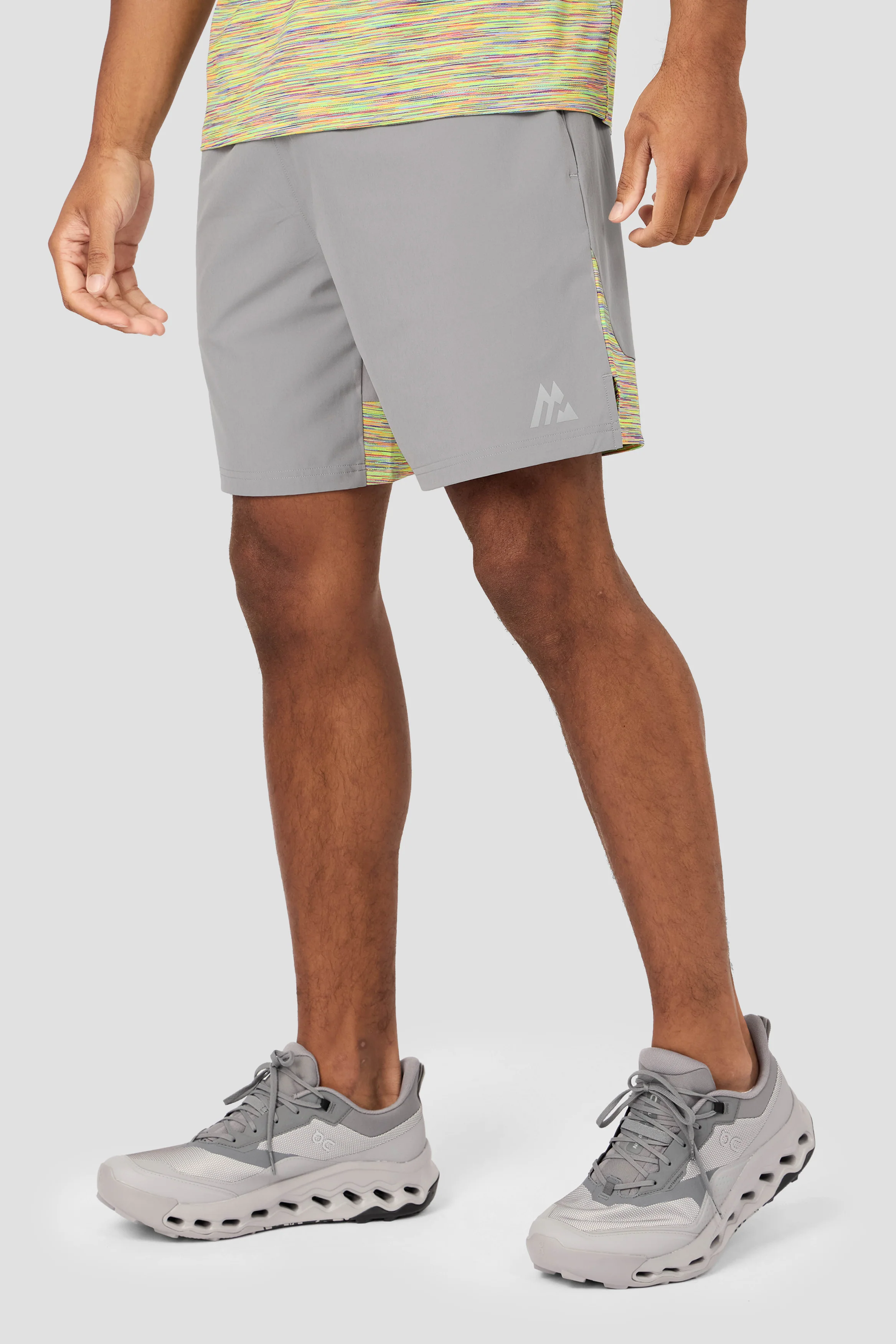 Trail Panel Short - Grey/Orange/Yellow/Lilac
