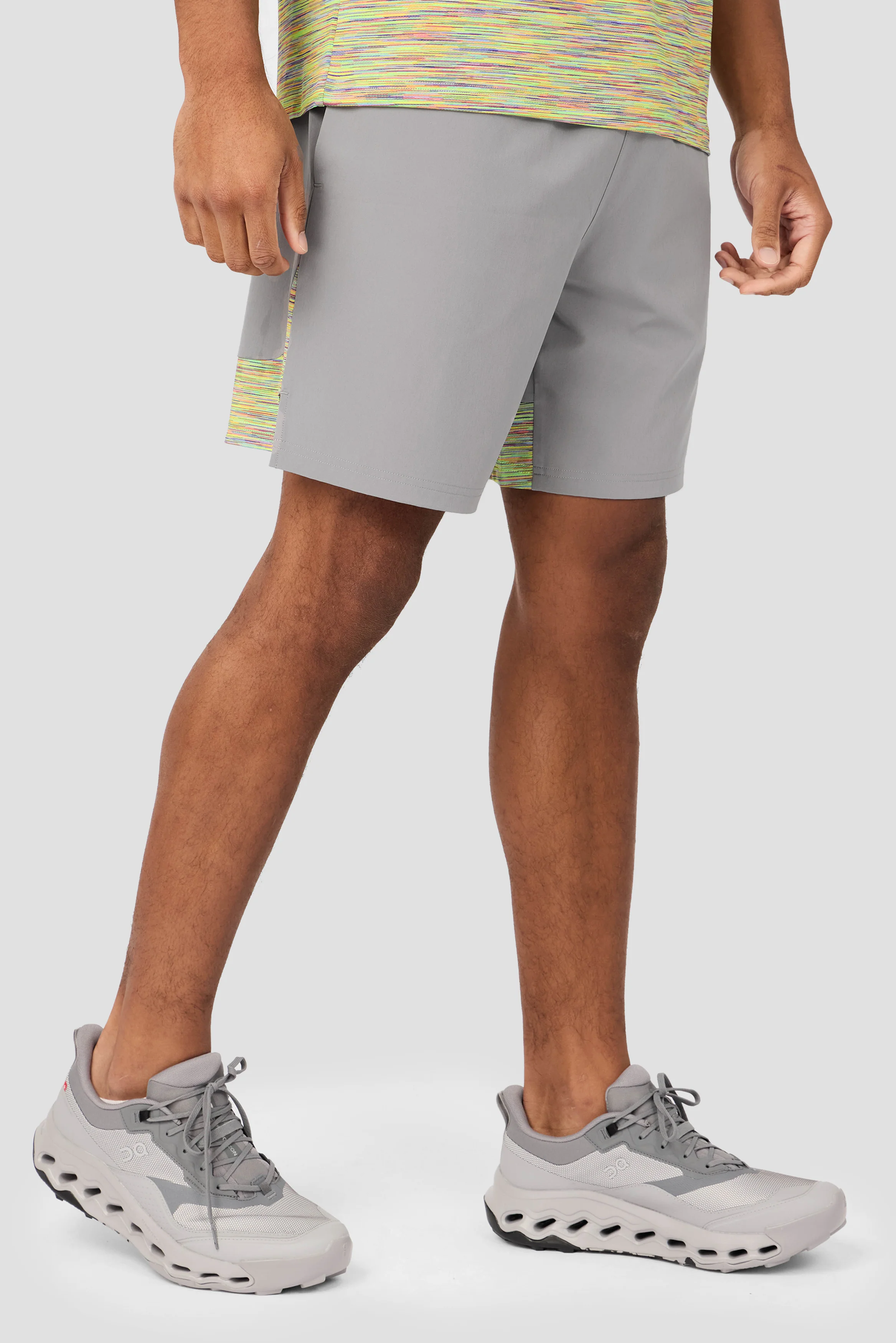 Trail Panel Short - Grey/Orange/Yellow/Lilac - Image 2