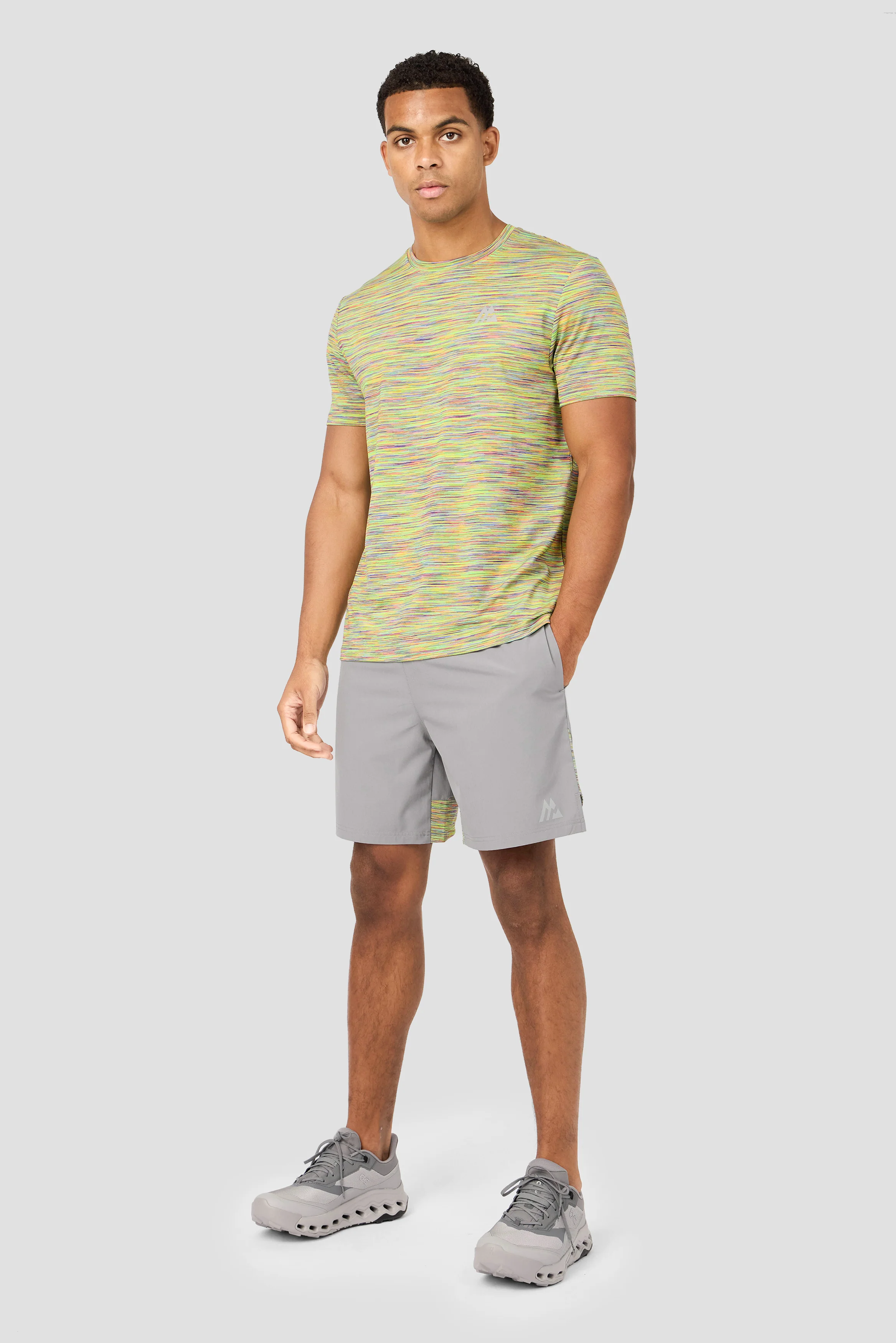Trail Panel Short - Grey/Orange/Yellow/Lilac - Image 3