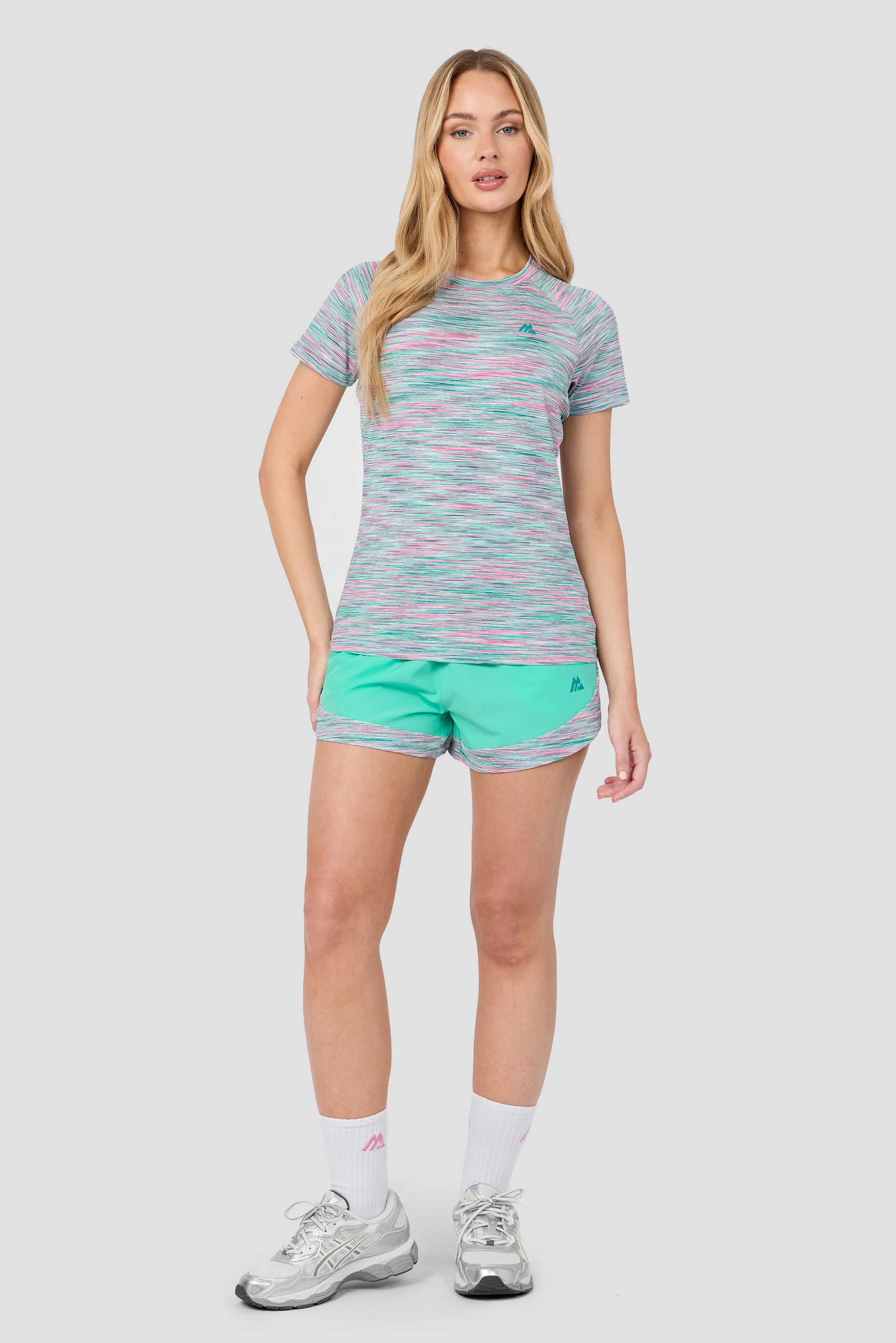 Women's Trail Short - Teal/Pink/White - Image 3