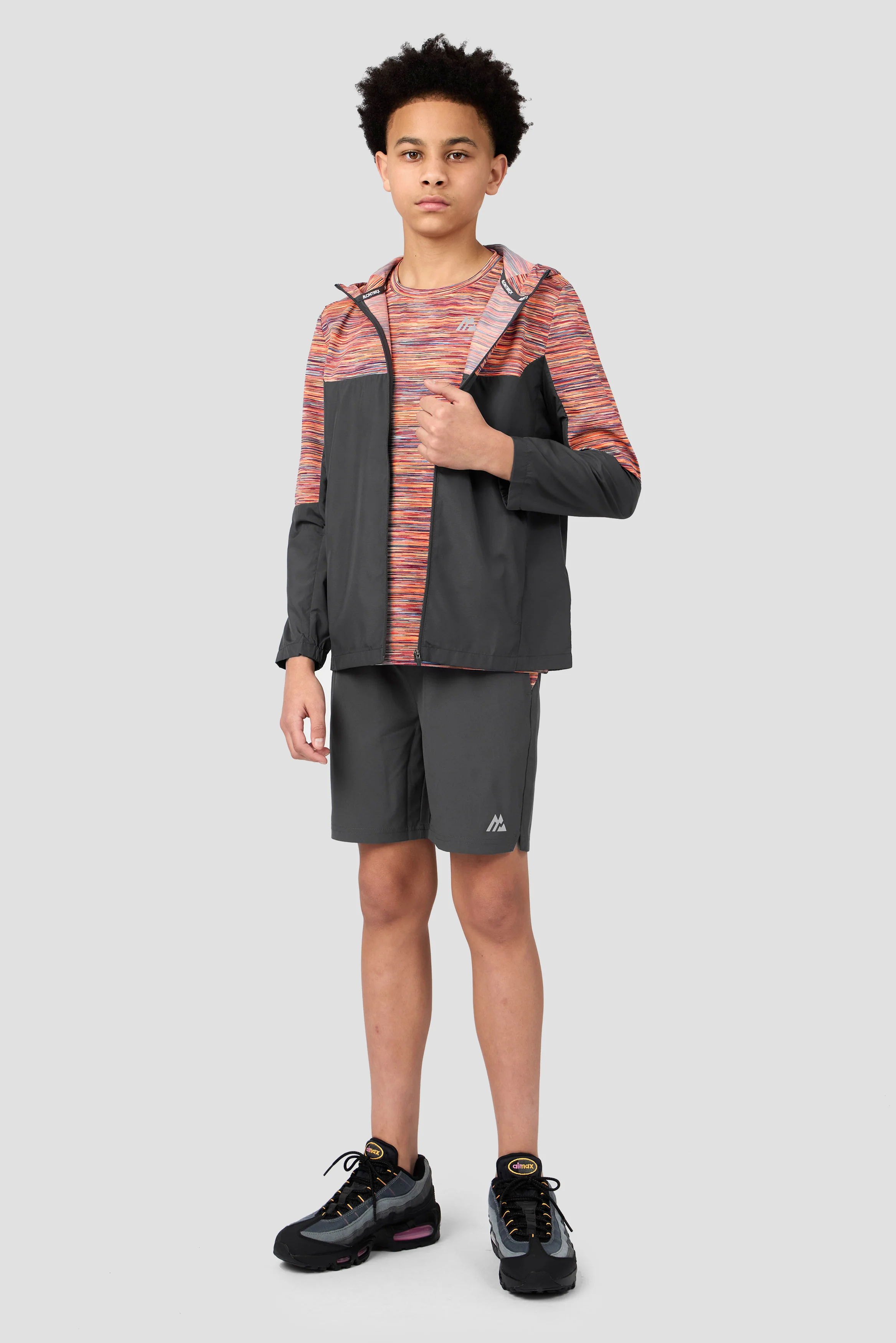 Boys Trail T-Shirt - Orange/Red/Blue - Image 4