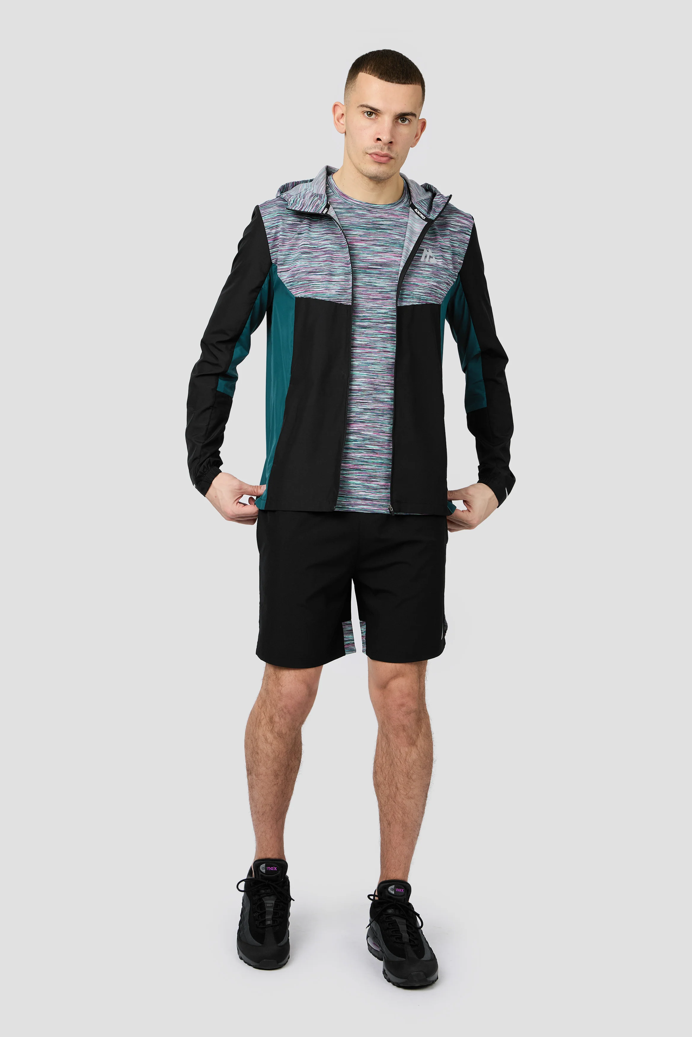 Trail T-Shirt - Black/Teal/Pink/White - Image 4