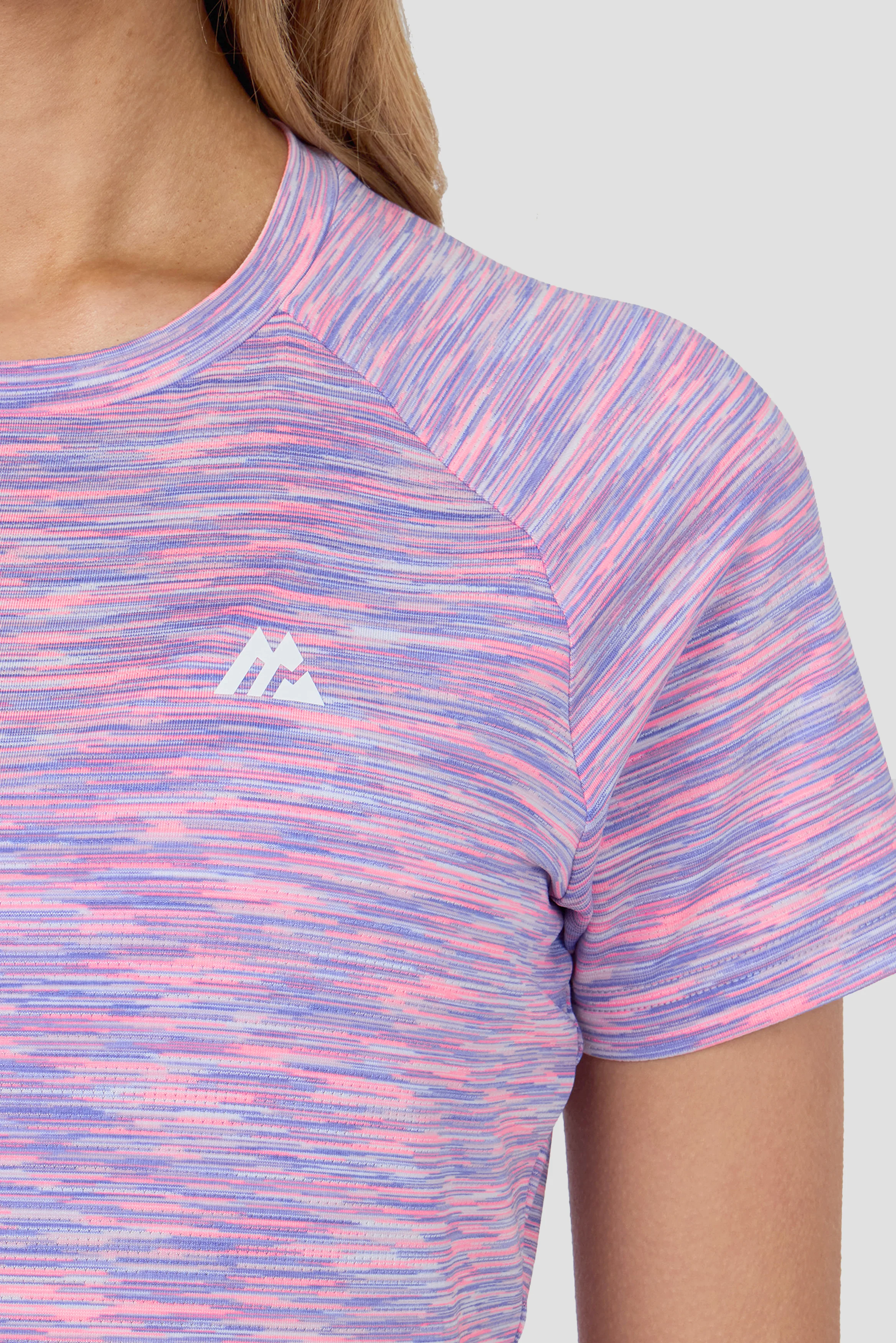 Women's Trail T-Shirt - Pink/Lilac/White - Image 4