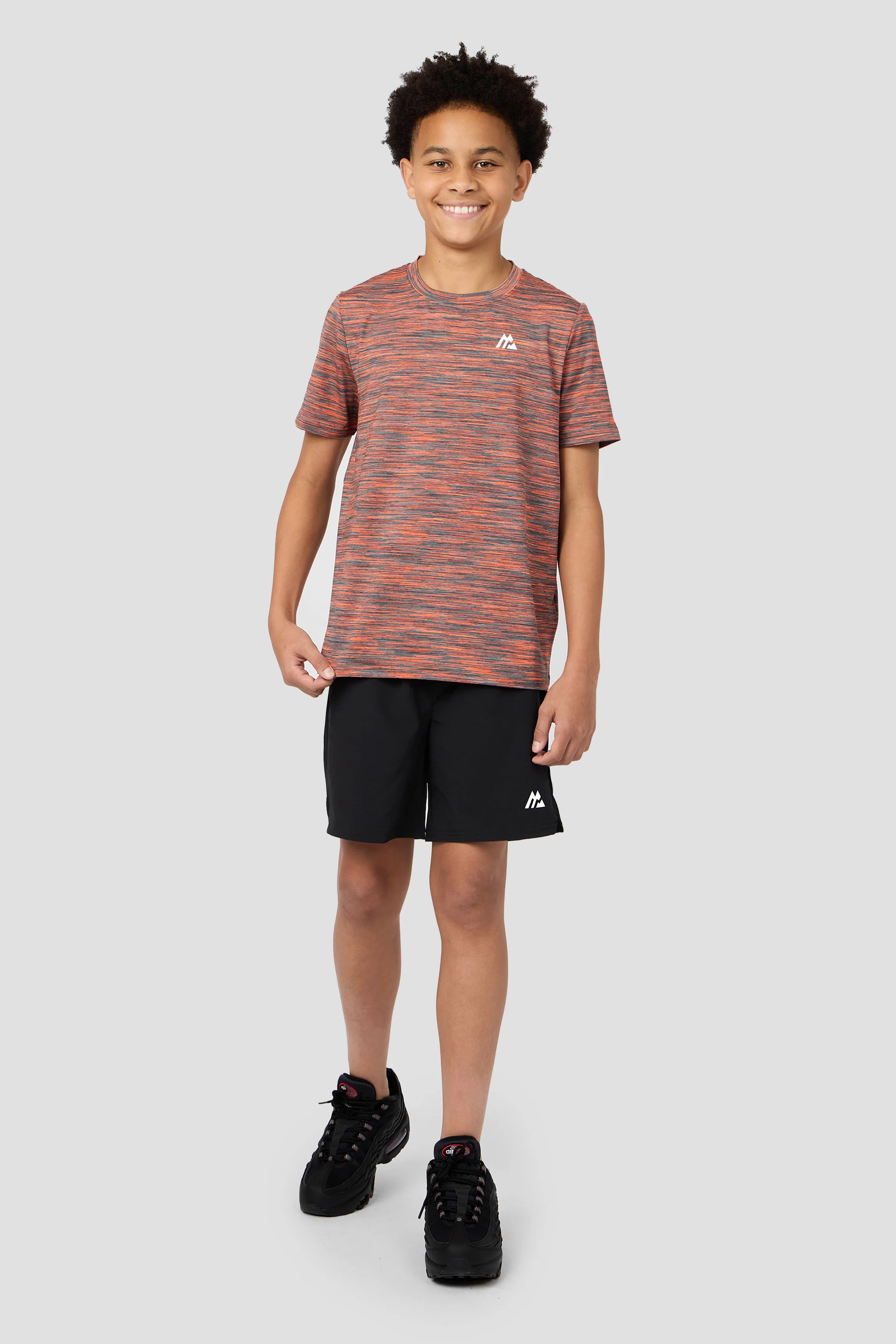 Boys Trail T-Shirt - Grey/Orange - Image 3
