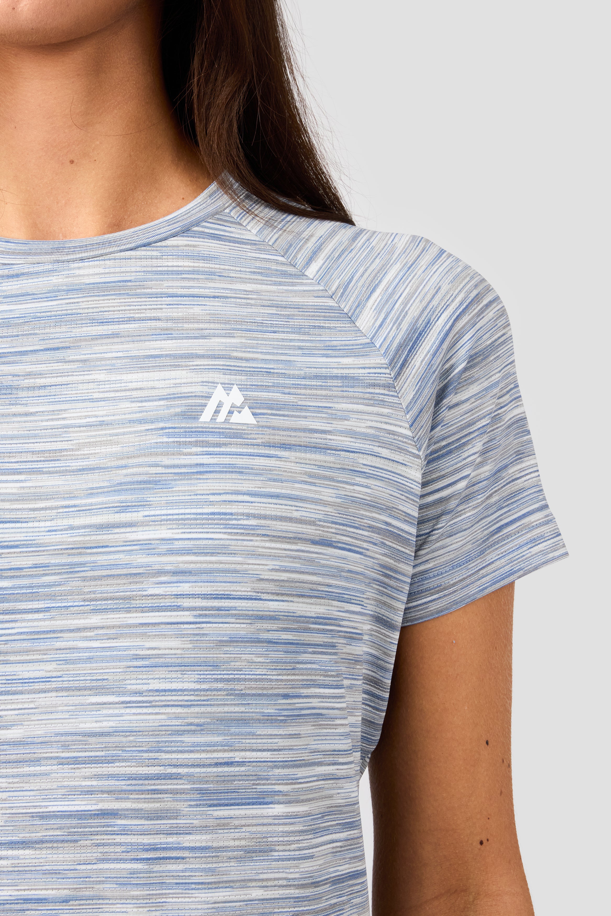 Women's Trail T-Shirt - Light Blue/Grey Multi - Image 3