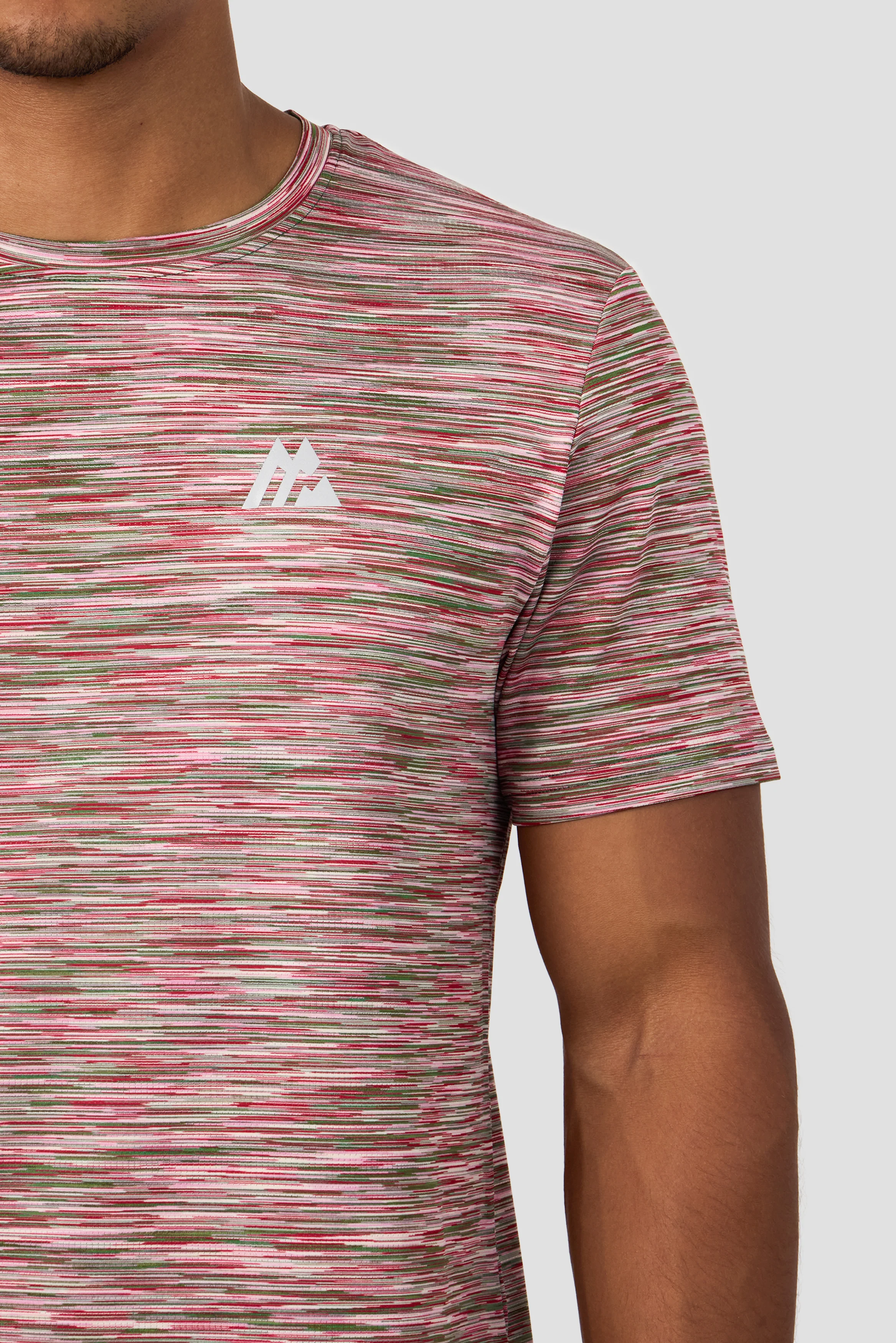 Trail T-Shirt - Khaki/Pink/Red - Image 5