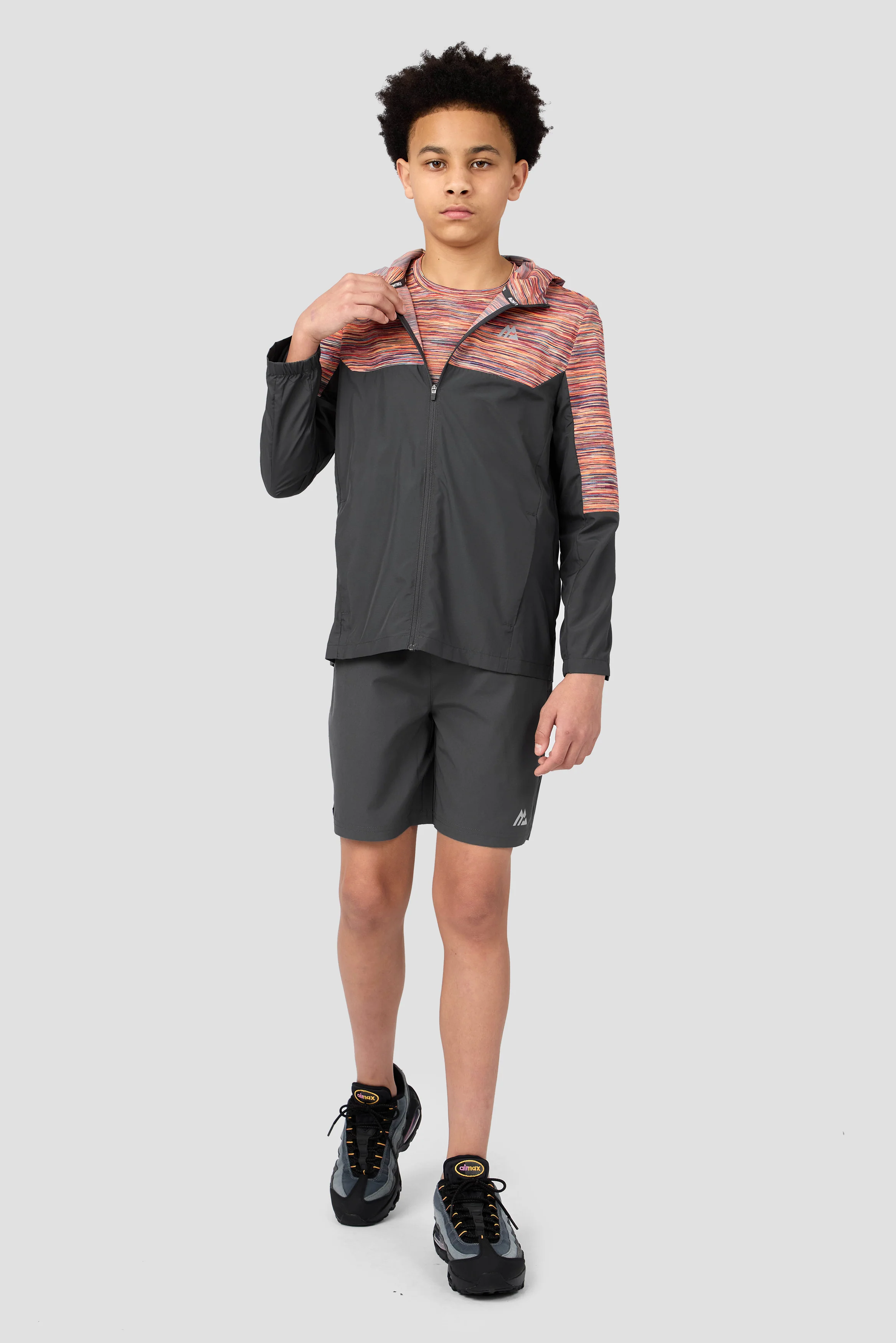 Boys Trail 2.0 Windbreaker - Grey/Orange/Red/Blue - Image 7