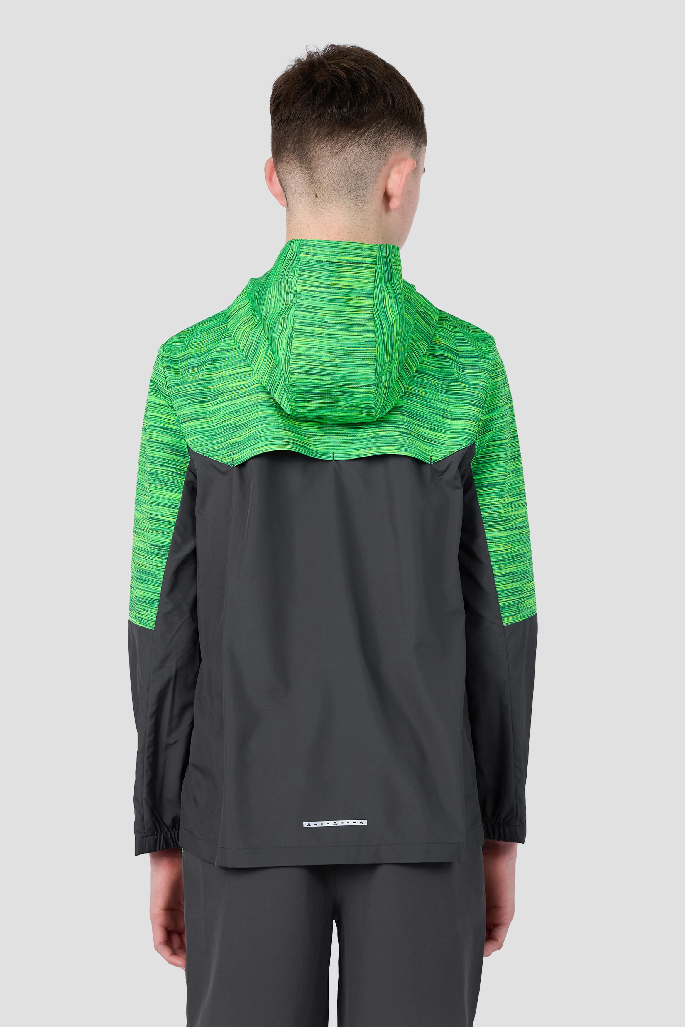 Boys Trail 2.0 Windbreaker - Grey/Green Multi - Image 2