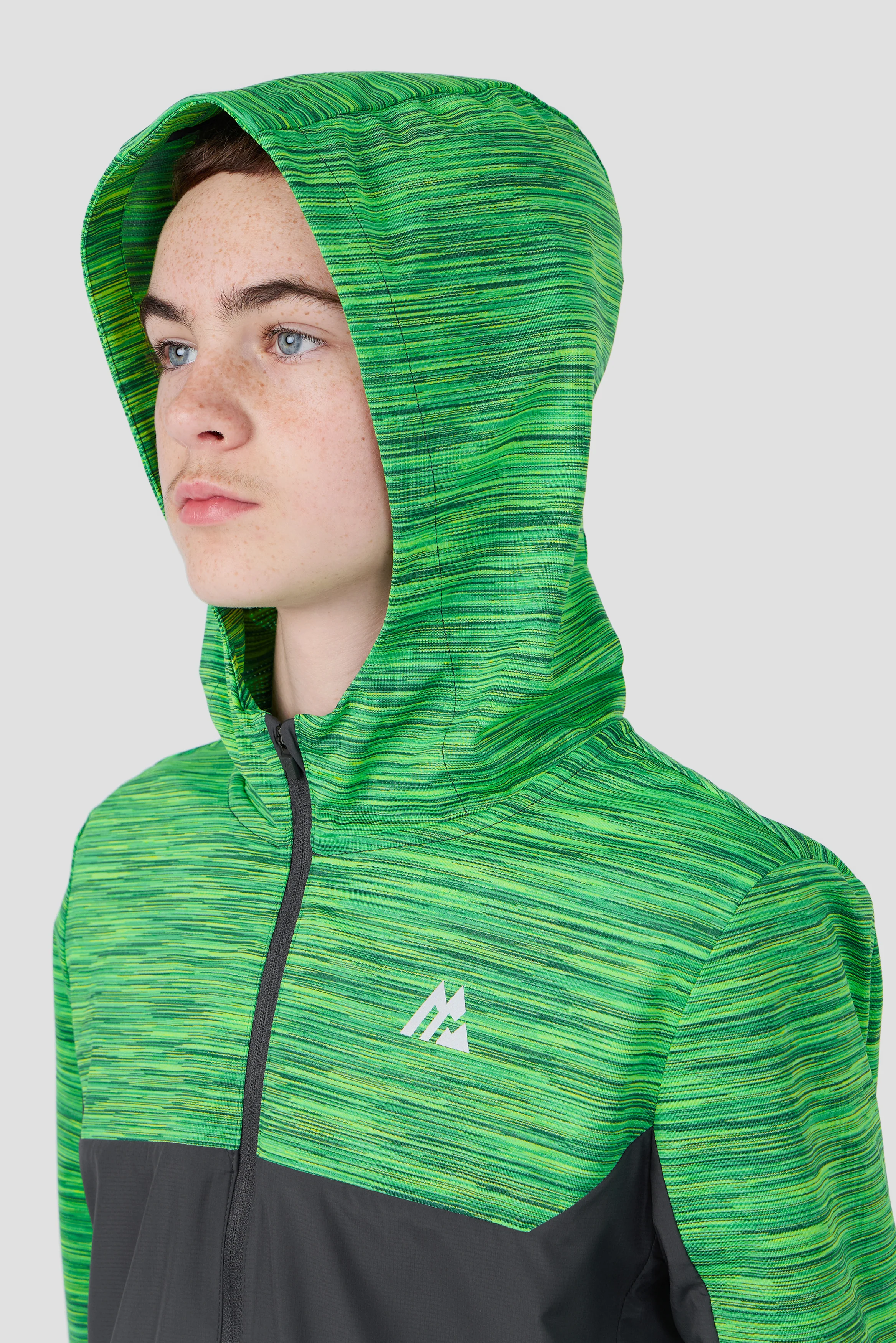 Boys Trail 2.0 Windbreaker - Grey/Green Multi - Image 5