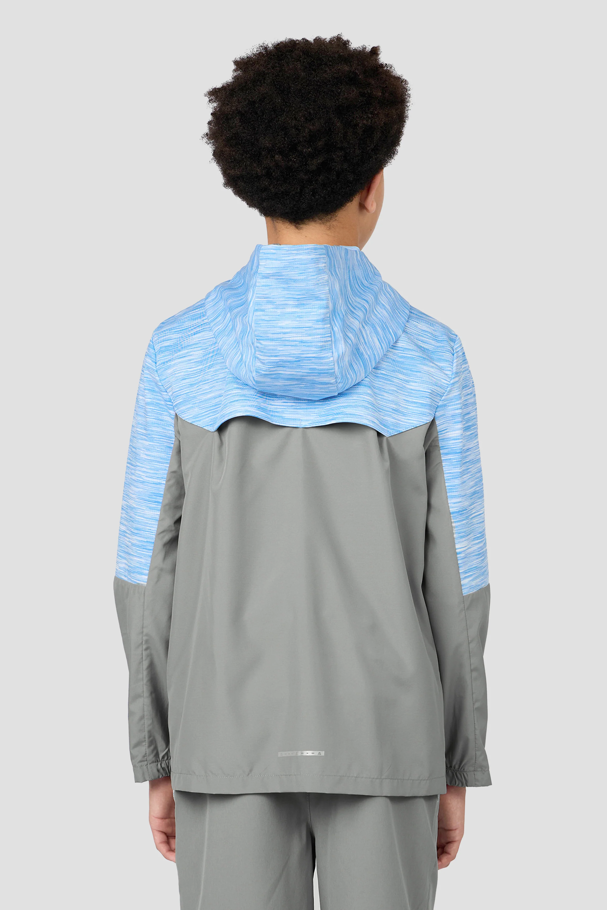 Boys Trail 2.0 Windbreaker - Grey/Blue/White - Image 2