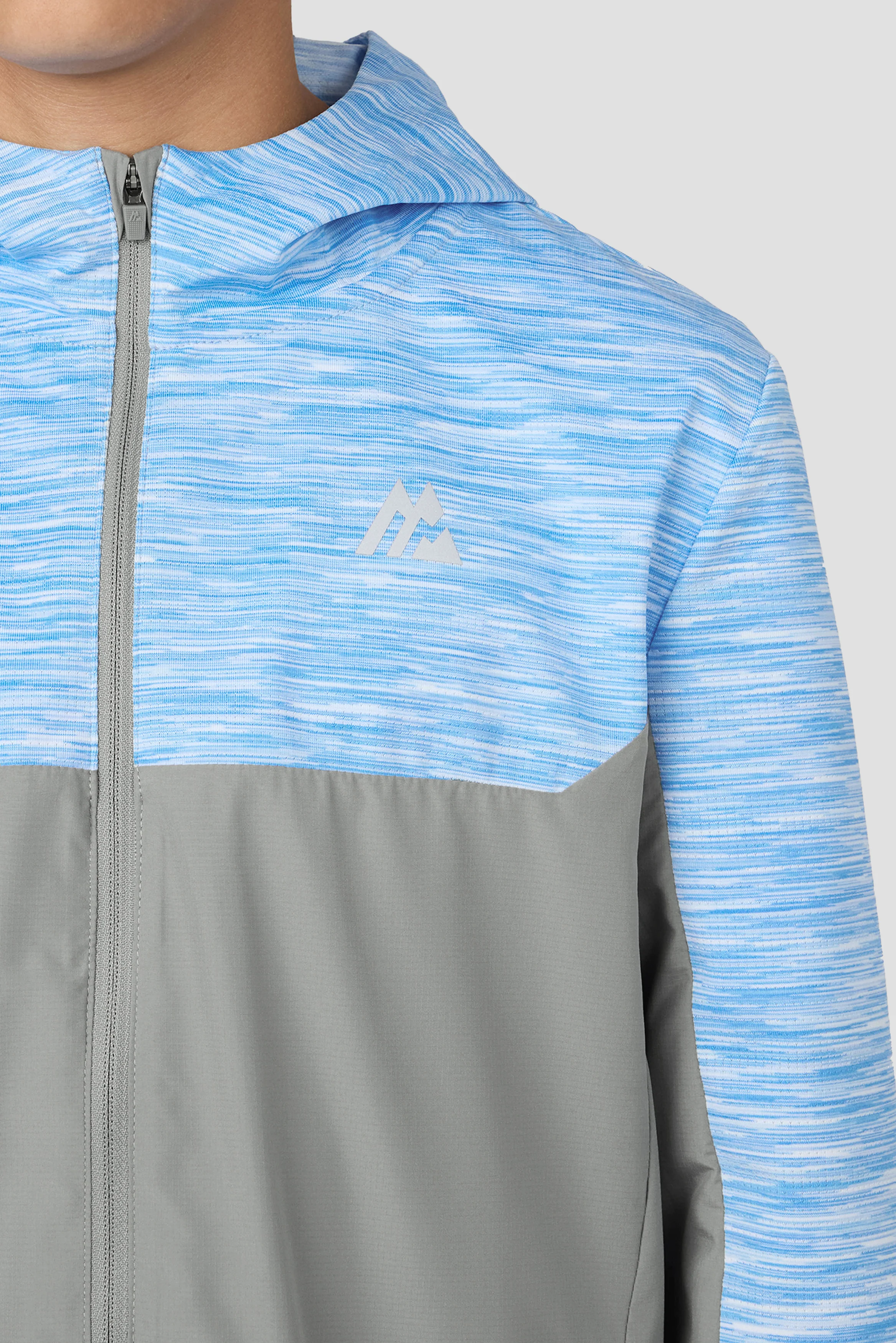 Boys Trail 2.0 Windbreaker - Grey/Blue/White - Image 3