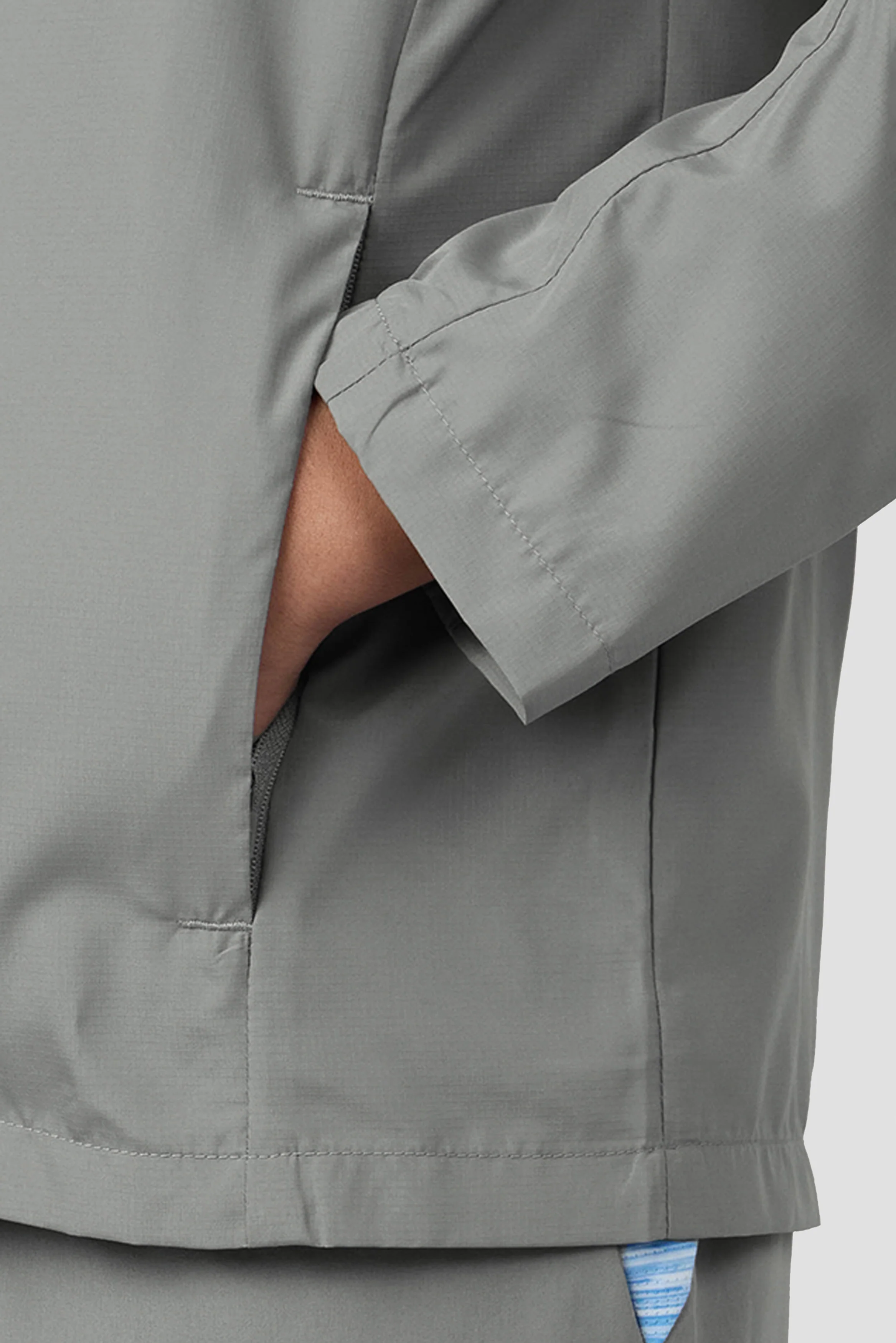 Boys Trail 2.0 Windbreaker - Grey/Blue/White - Image 4