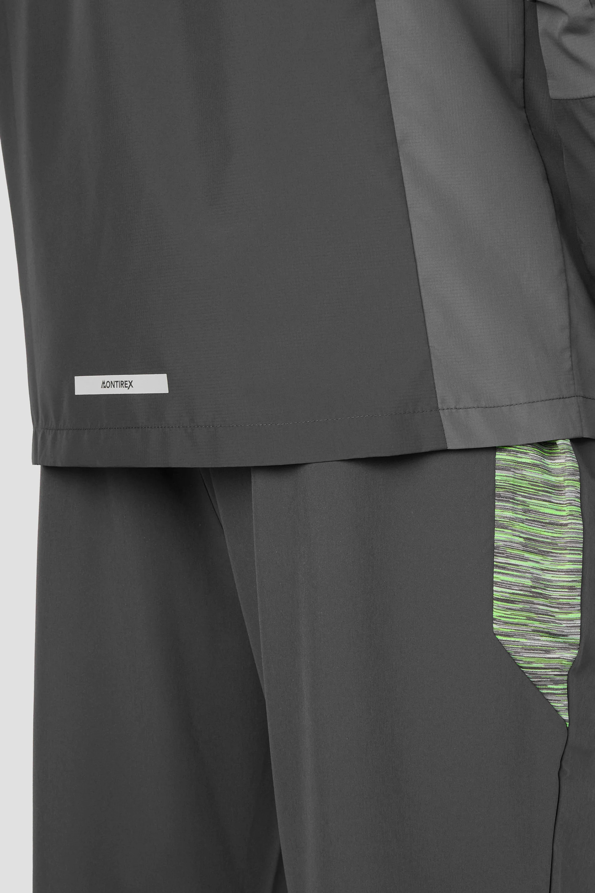 Trail Windbreaker - Grey/Neon Green - Image 4