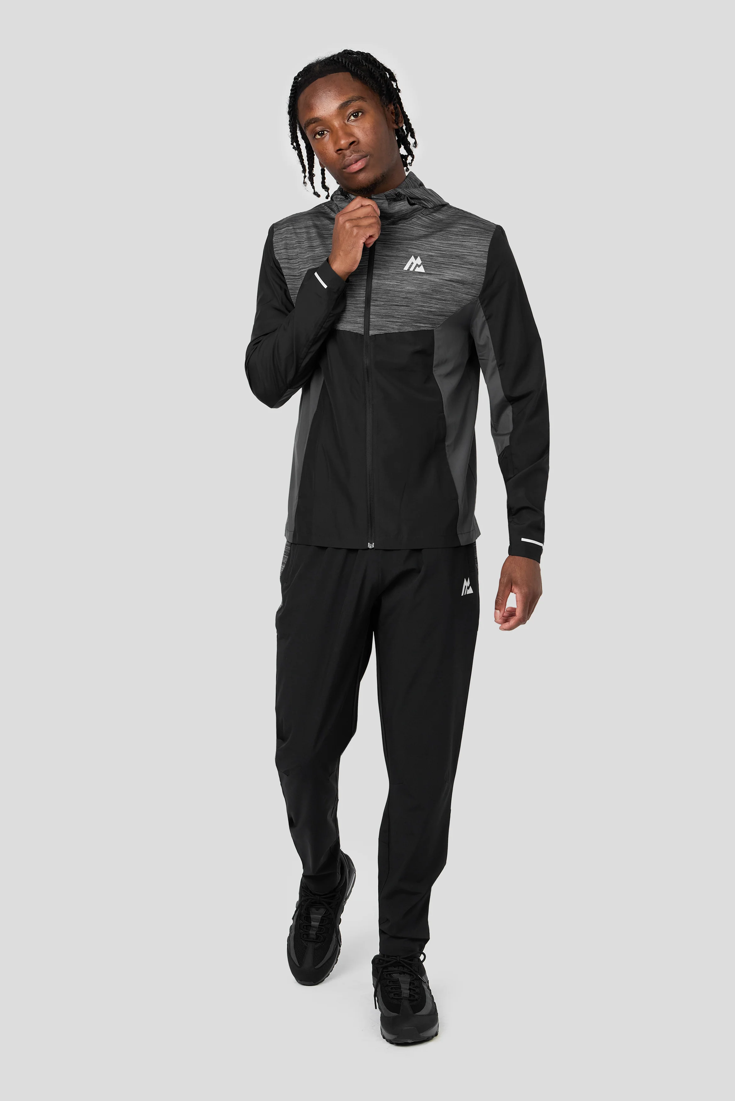 Trail Windbreaker - Black/Grey - Image 7