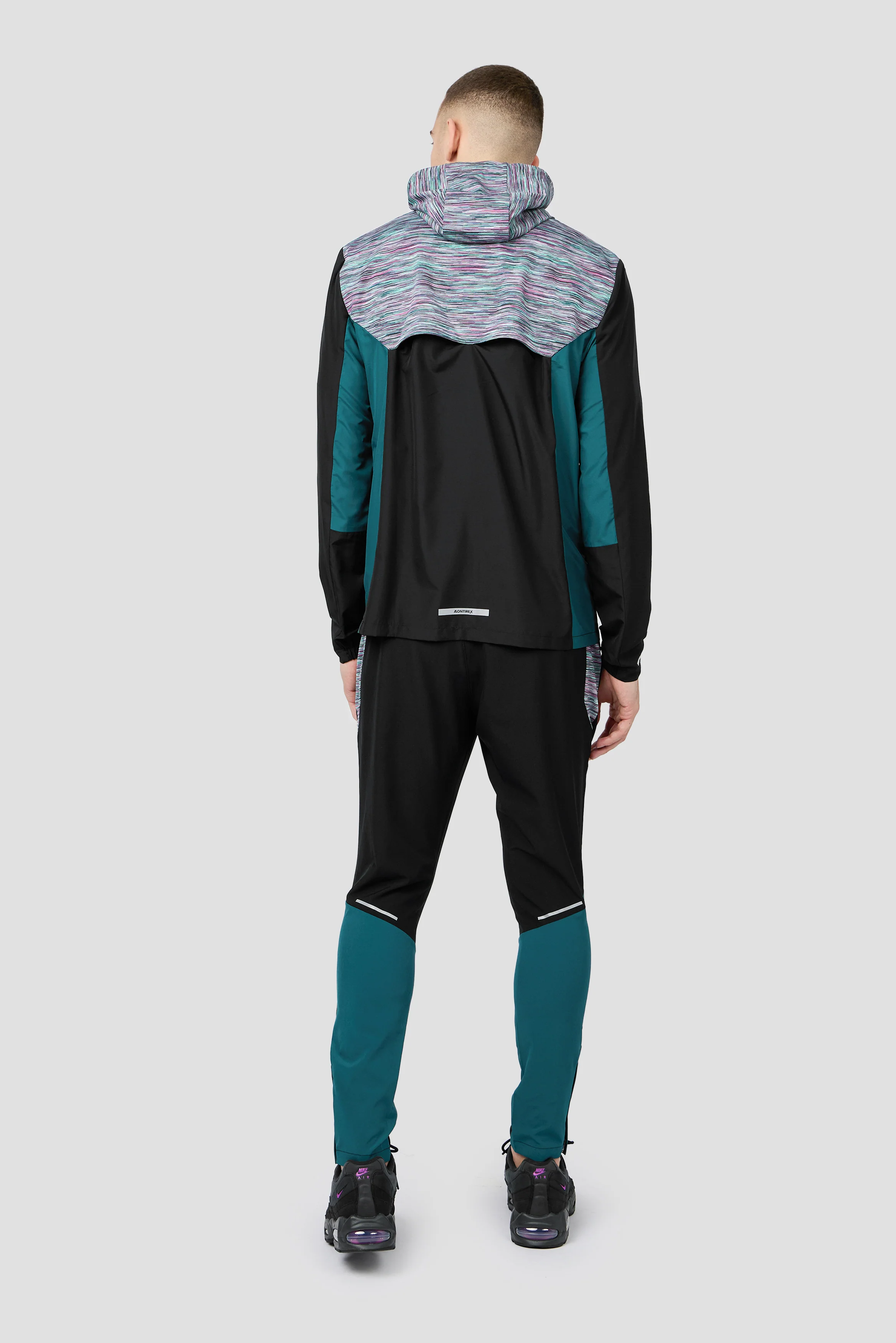 Trail Windbreaker - Black/Teal/Pink/White - Image 3