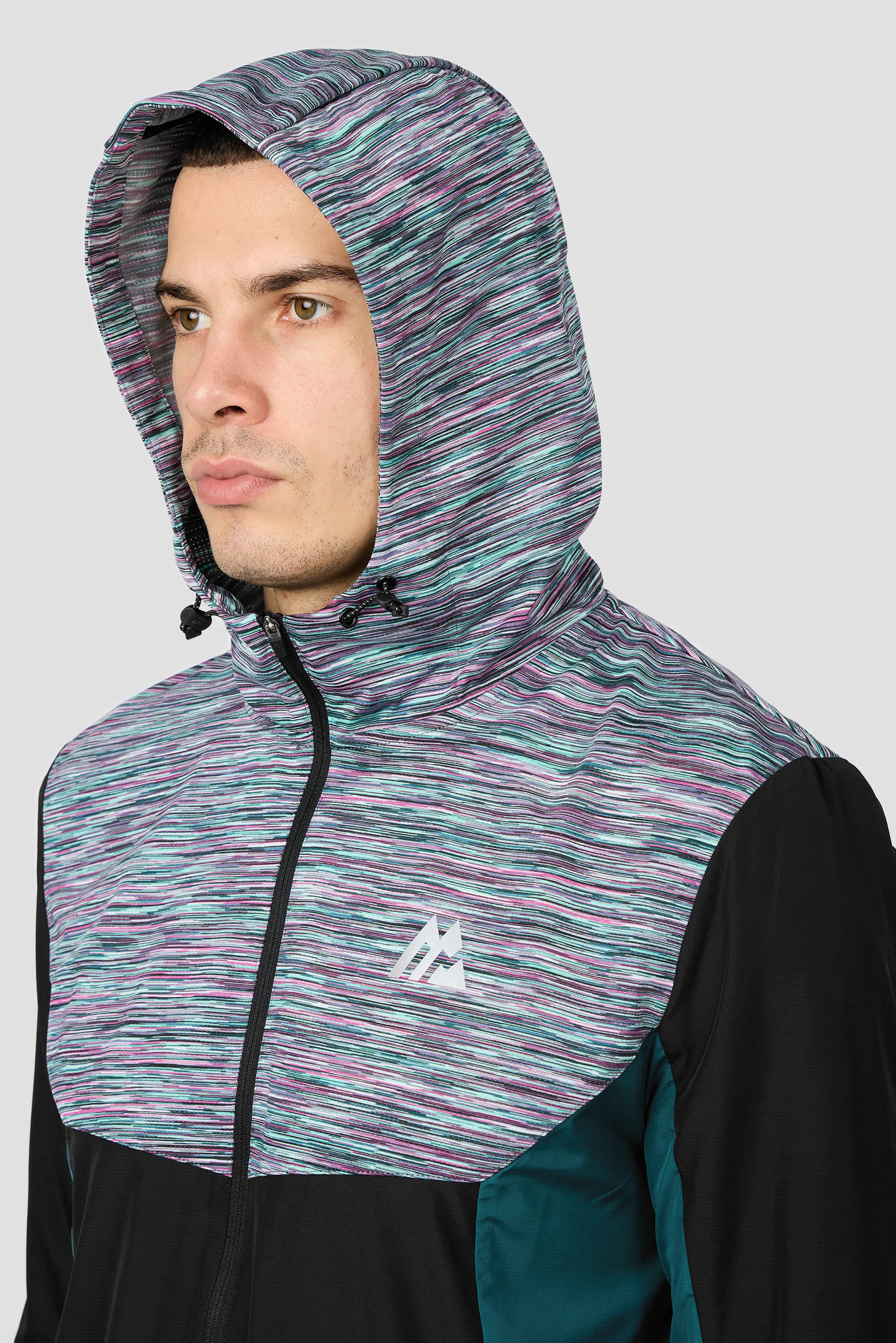 Trail Windbreaker - Black/Teal/Pink/White - Image 4