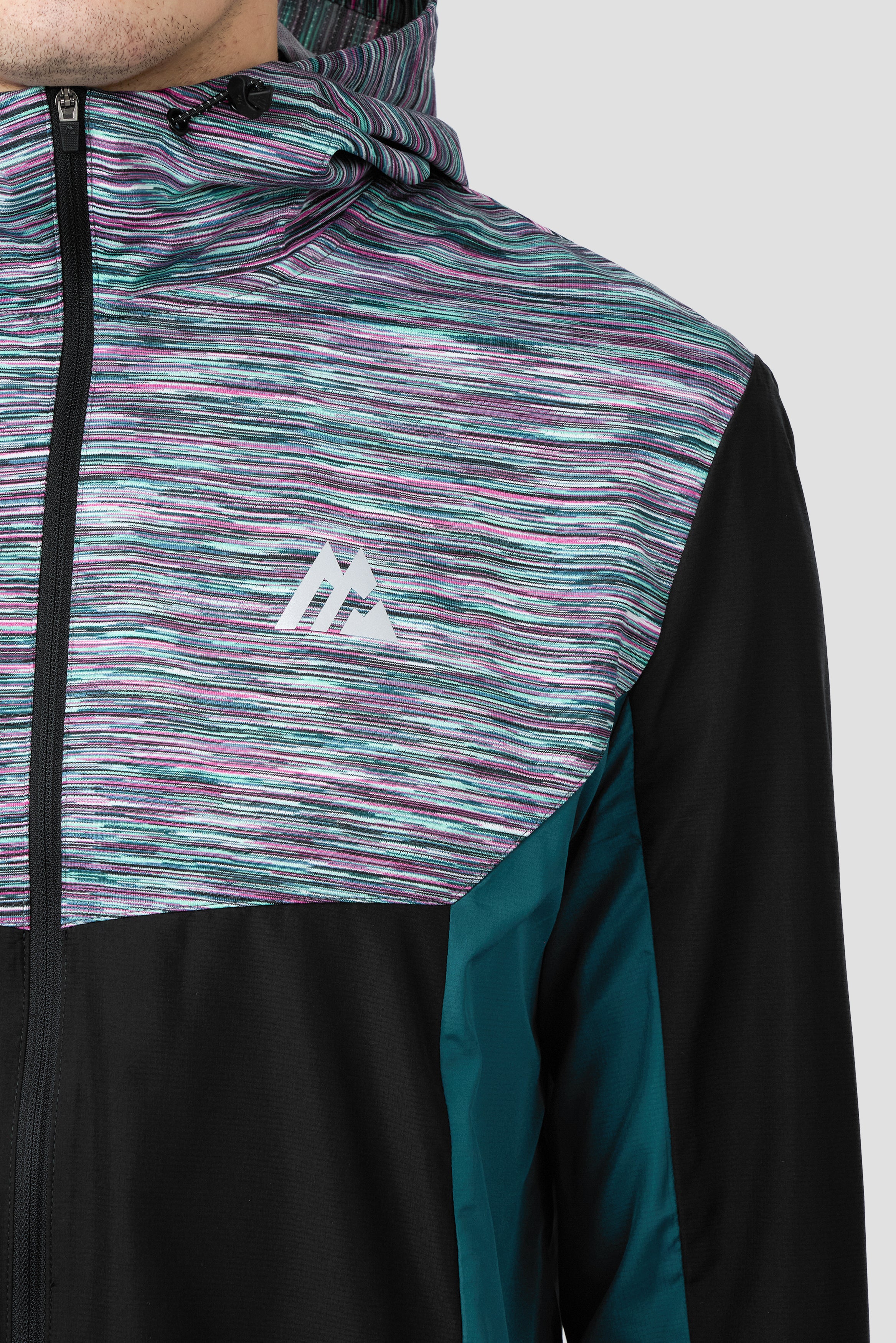 Trail Windbreaker - Black/Teal/Pink/White - Image 5