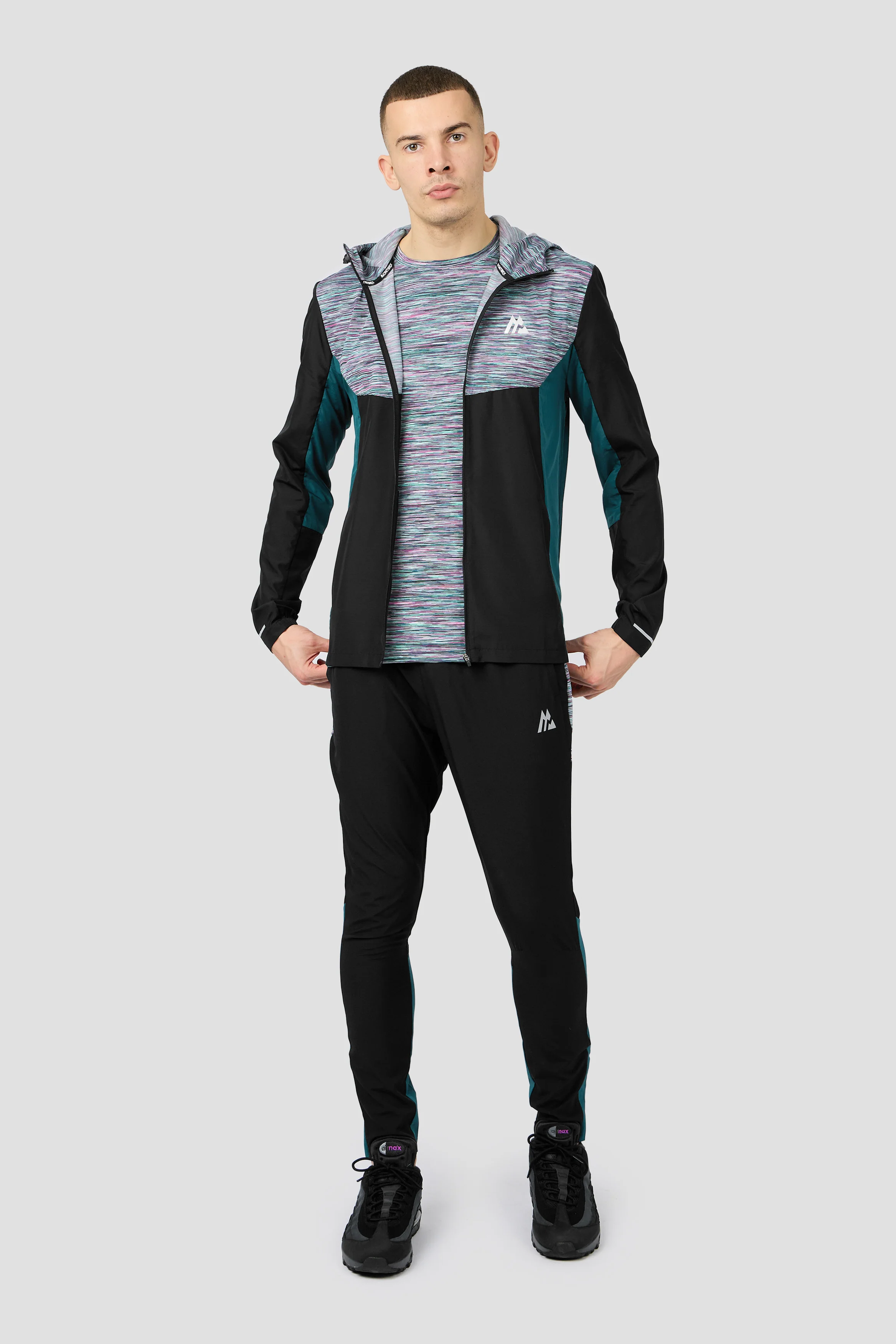 Trail Windbreaker - Black/Teal/Pink/White - Image 8