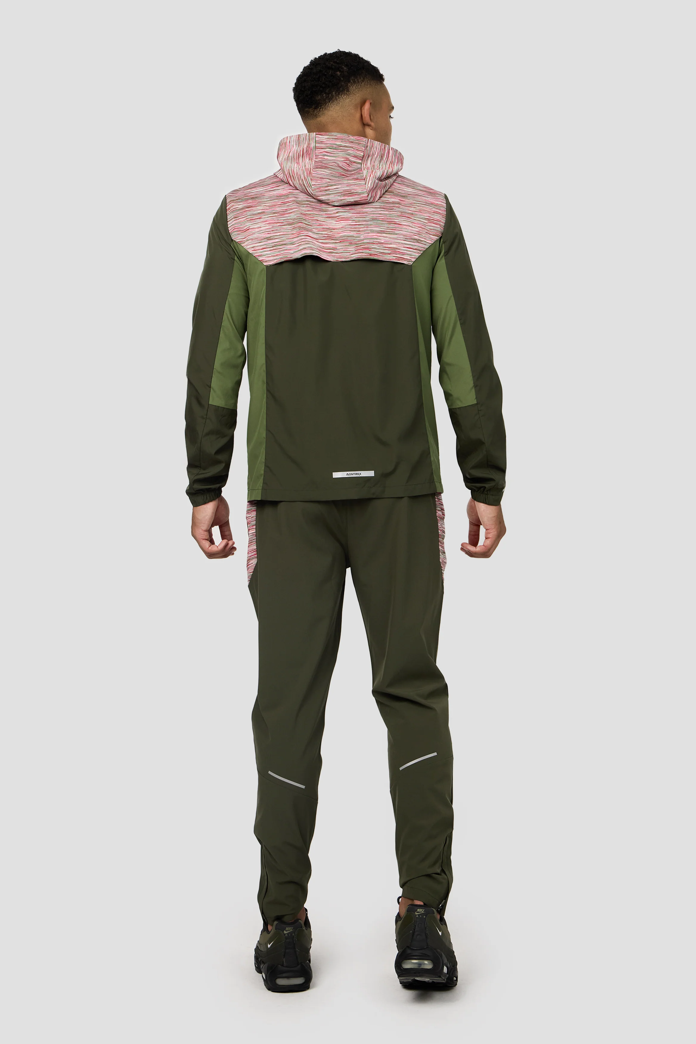 Trail Windbreaker - Khaki/Pink/Red - Image 4