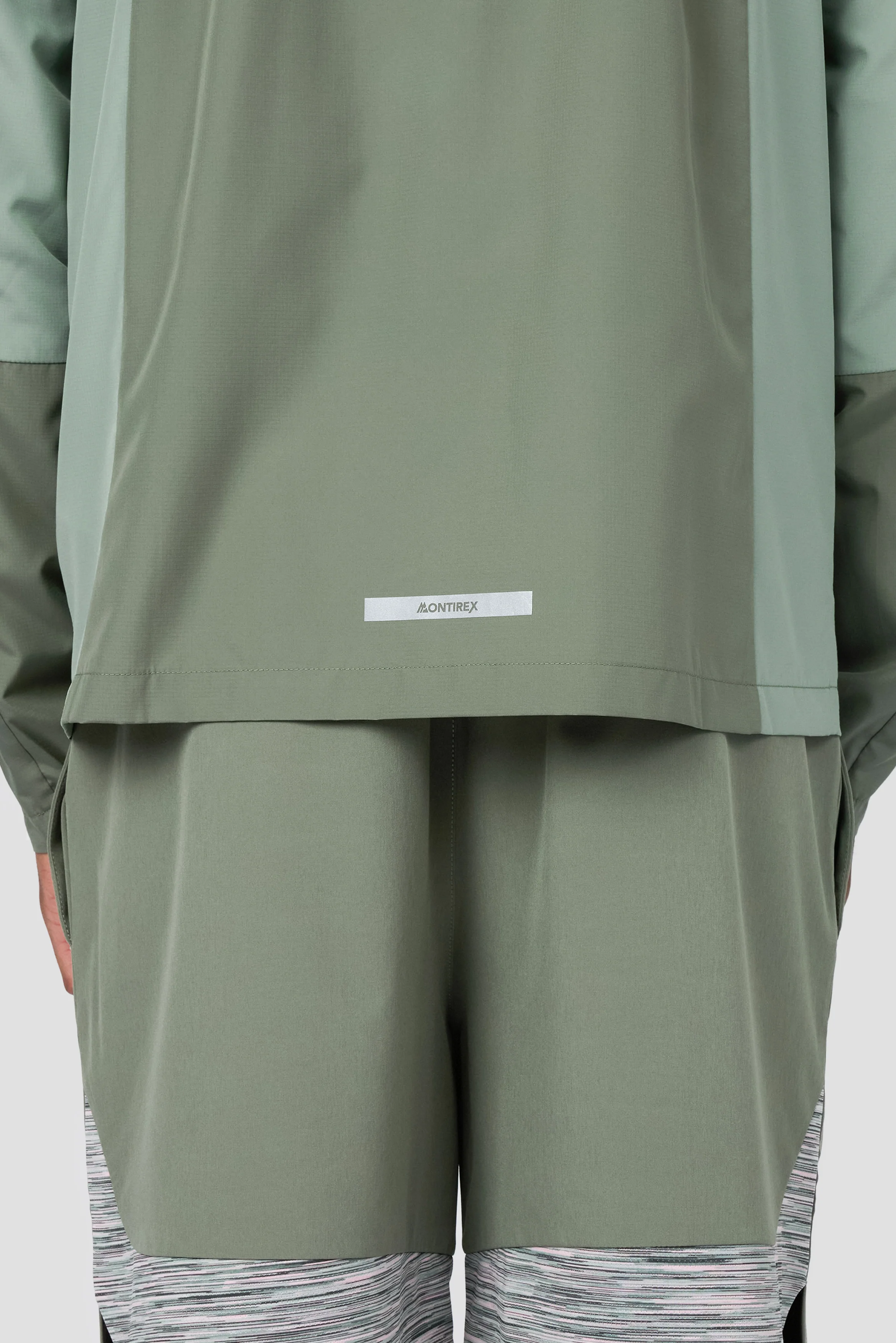 Trail Windbreaker - Green Slate/Pink - Image 6