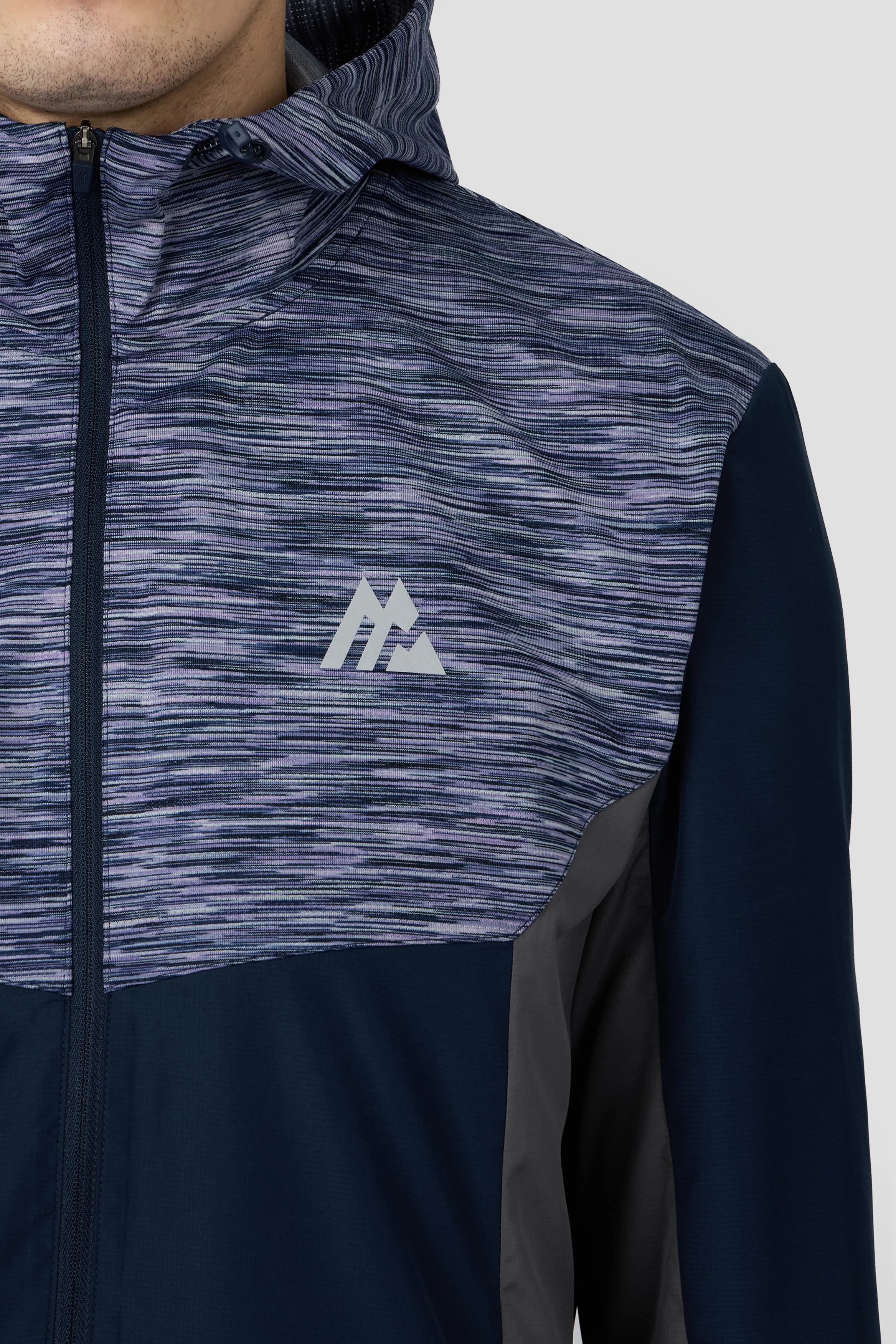 Trail Windbreaker - Navy/Grey/Purple Multi - Image 3