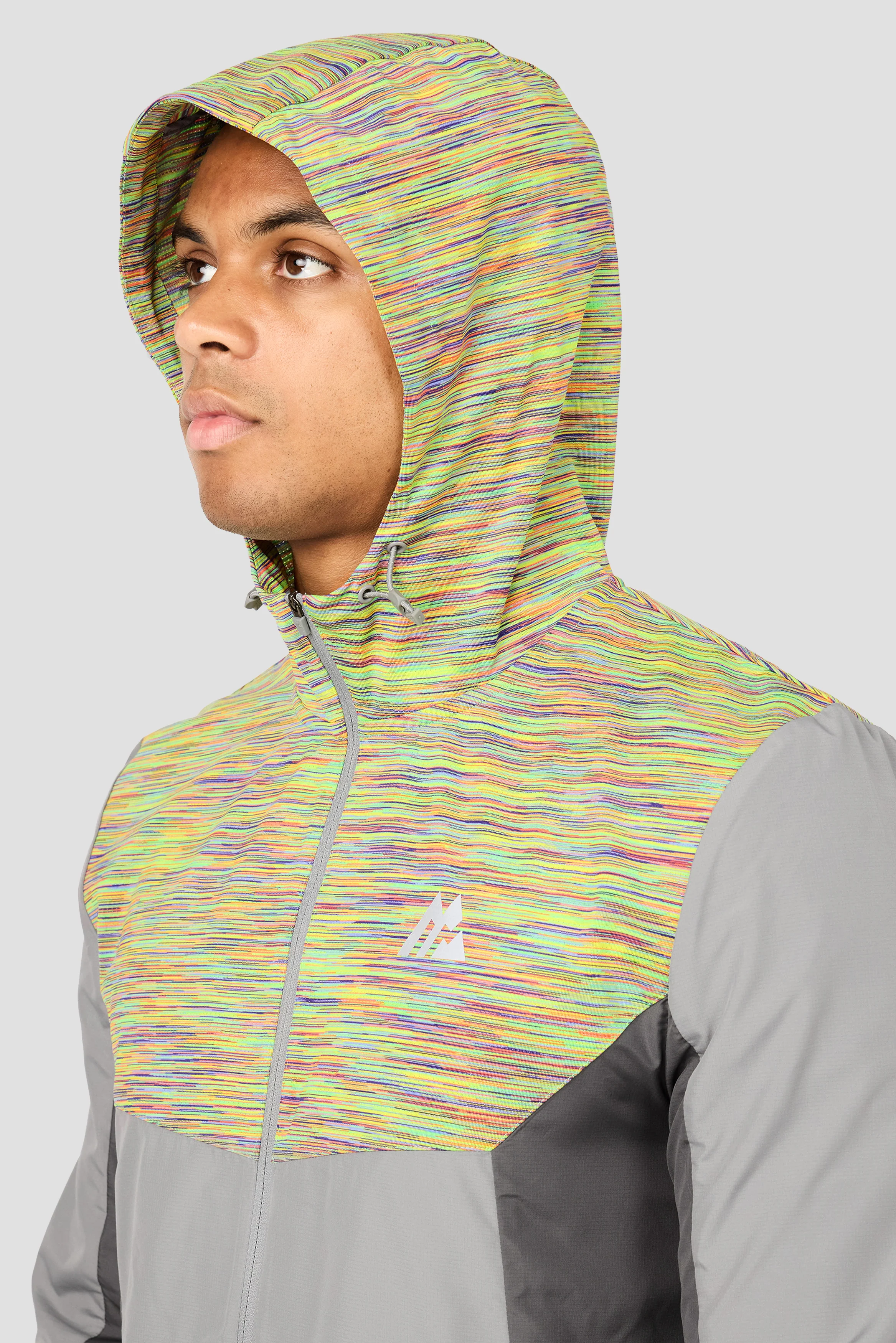 Trail Windbreaker - Grey/Orange/Yellow/Lilac - Image 5