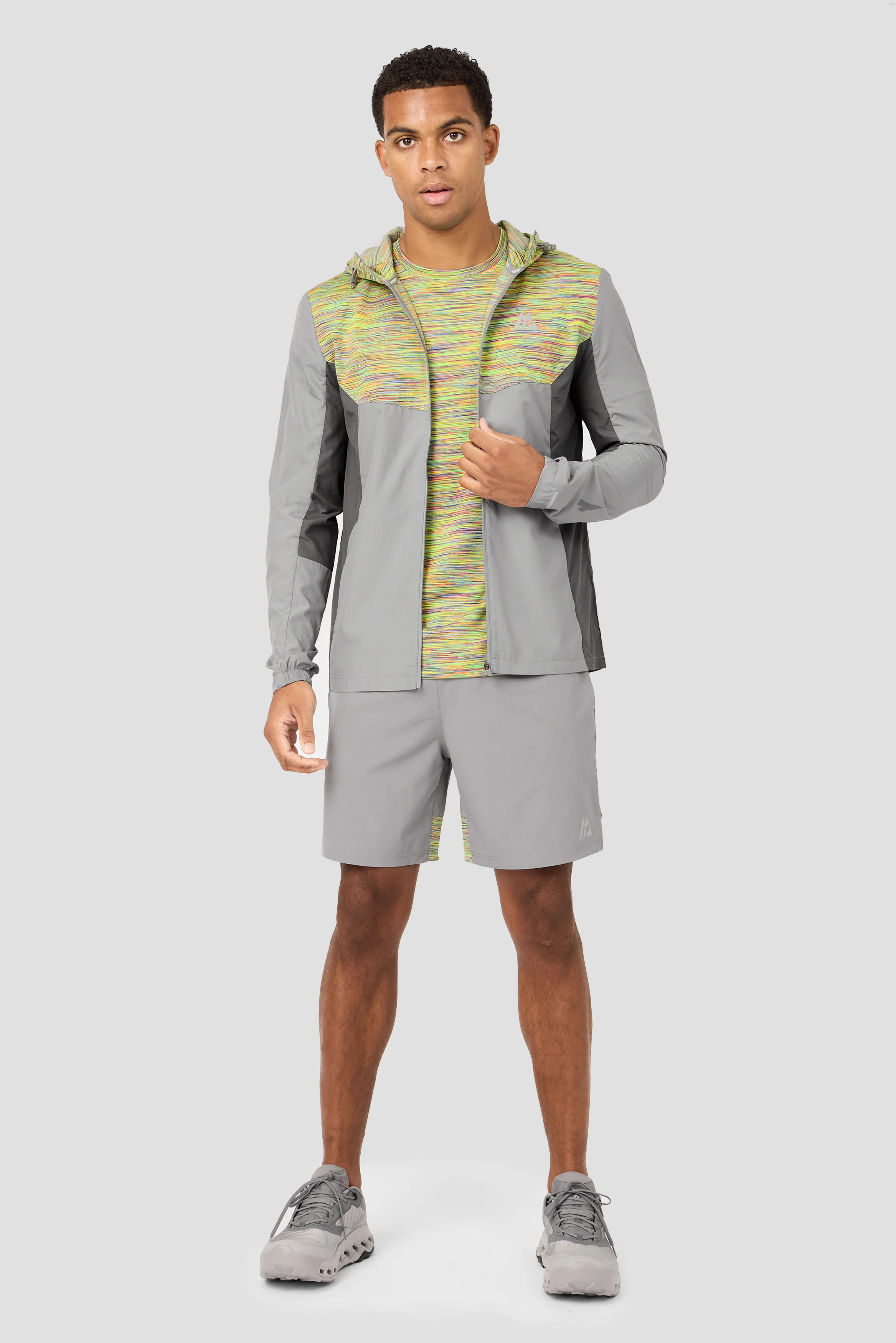 Trail Windbreaker - Grey/Orange/Yellow/Lilac - Image 8