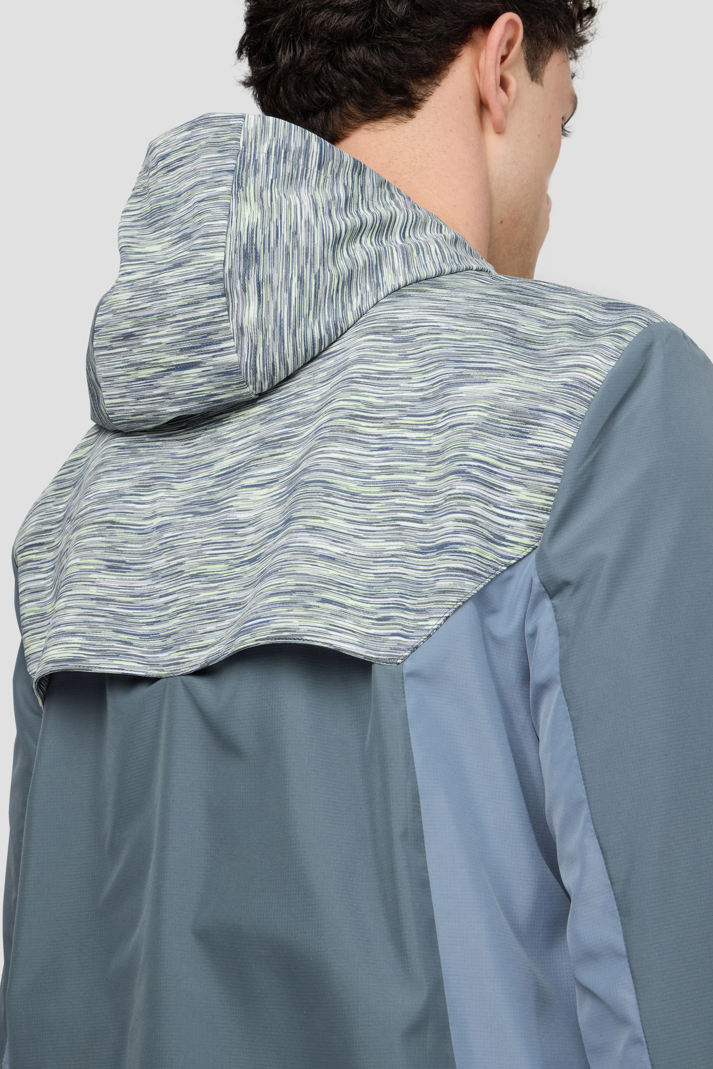Trail Windbreaker - Grey/Green/White - Image 6