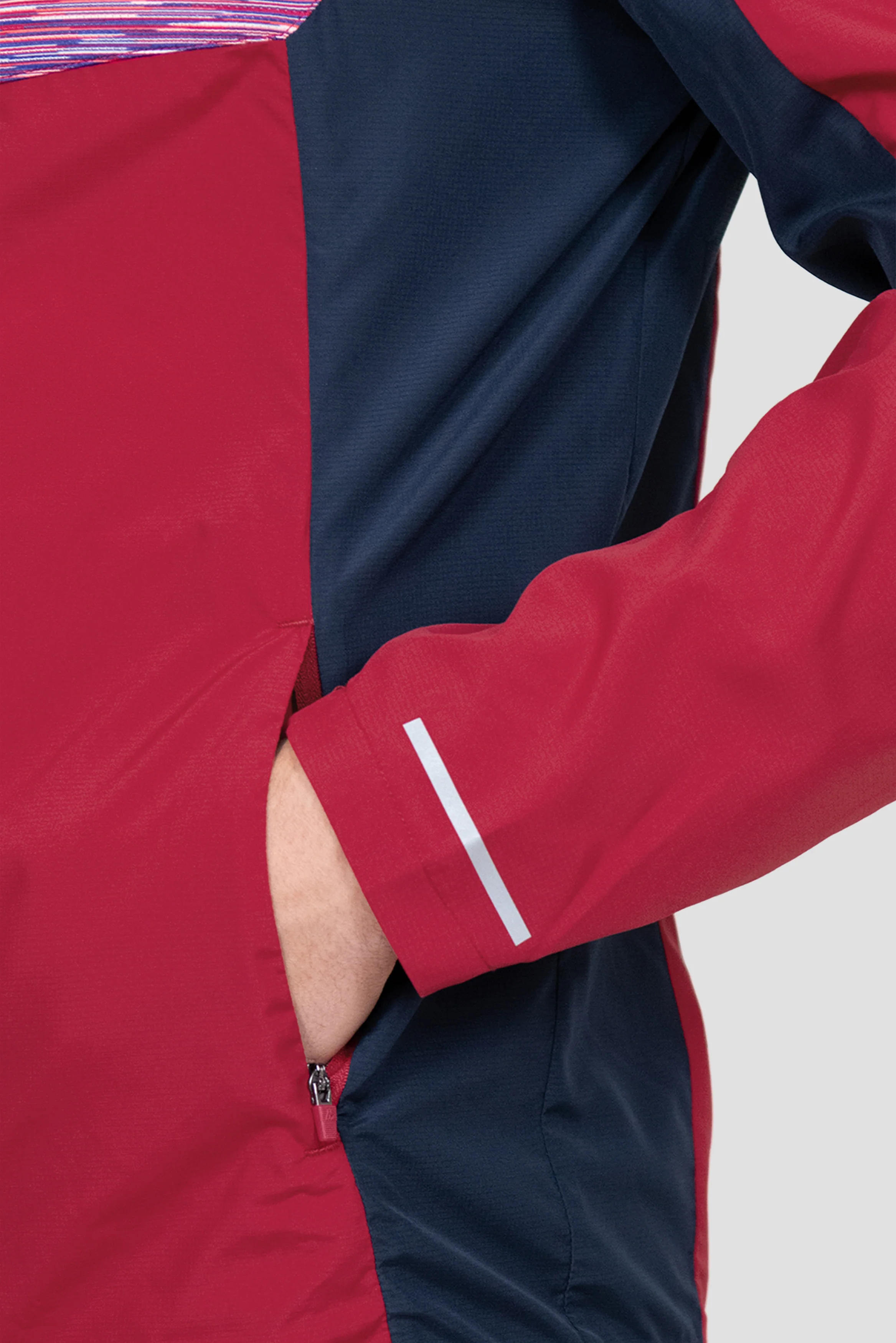 Trail Windbreaker - Red/Coral/White - Image 5