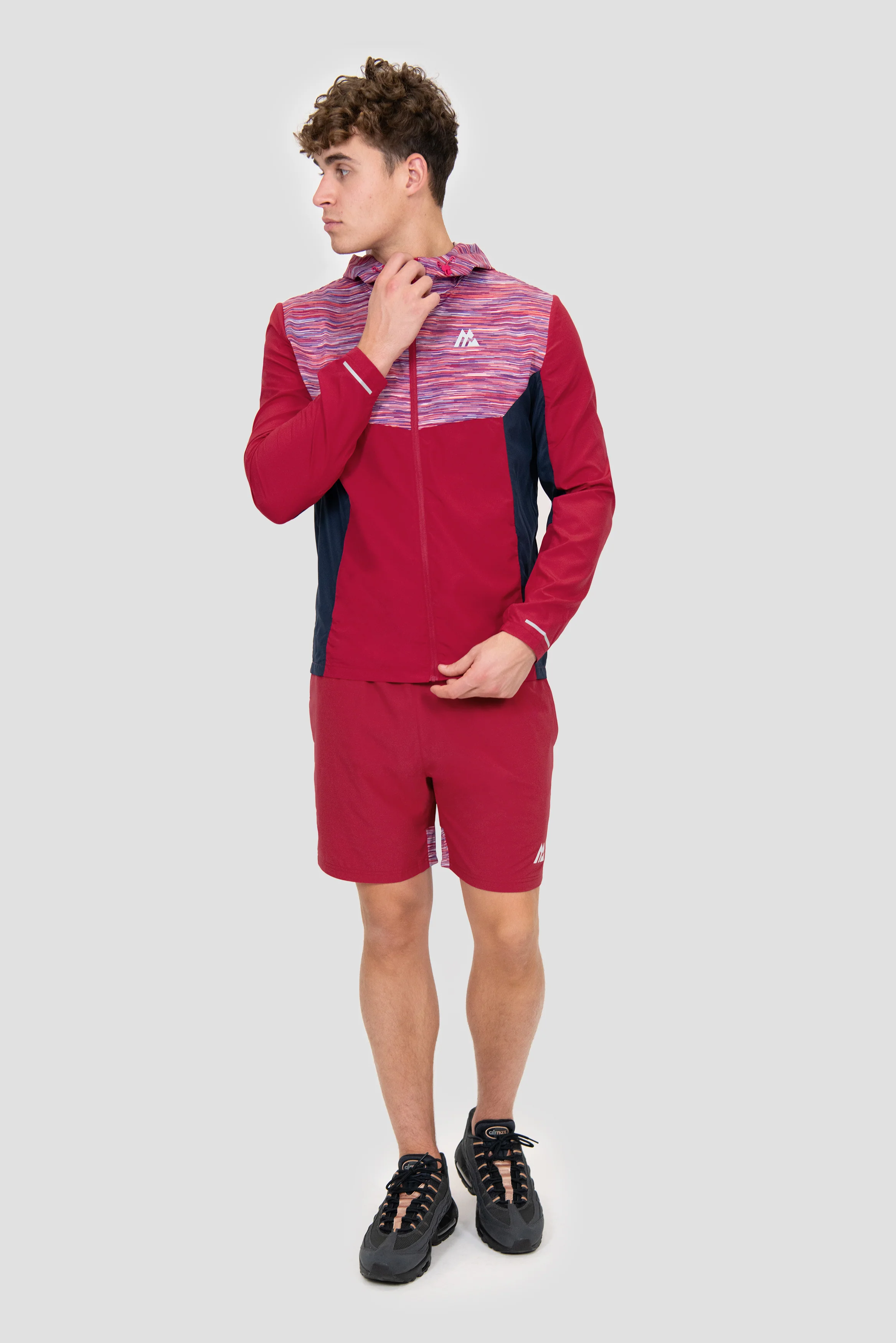 Trail Windbreaker - Red/Coral/White - Image 7