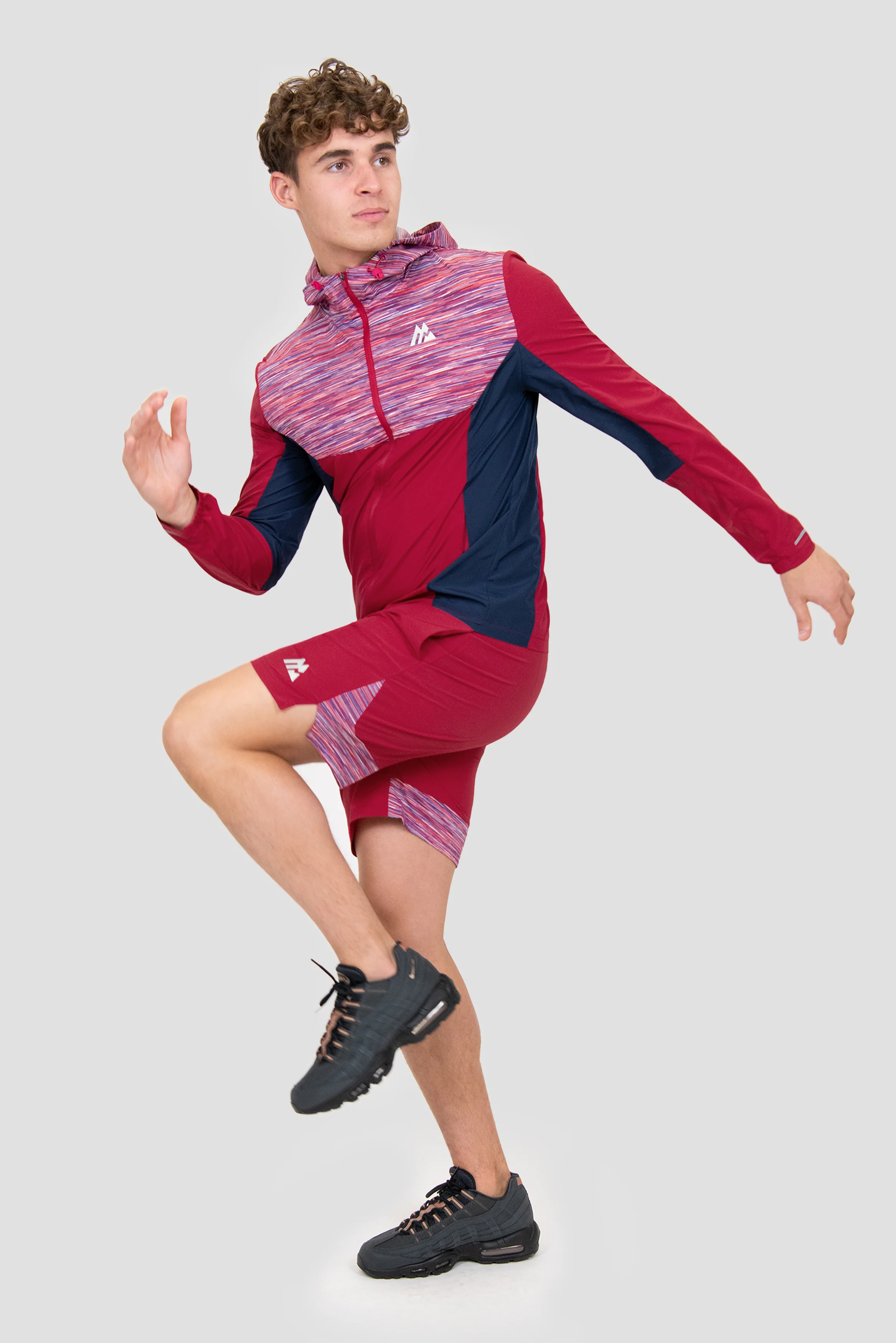 Trail Windbreaker - Red/Coral/White - Image 8