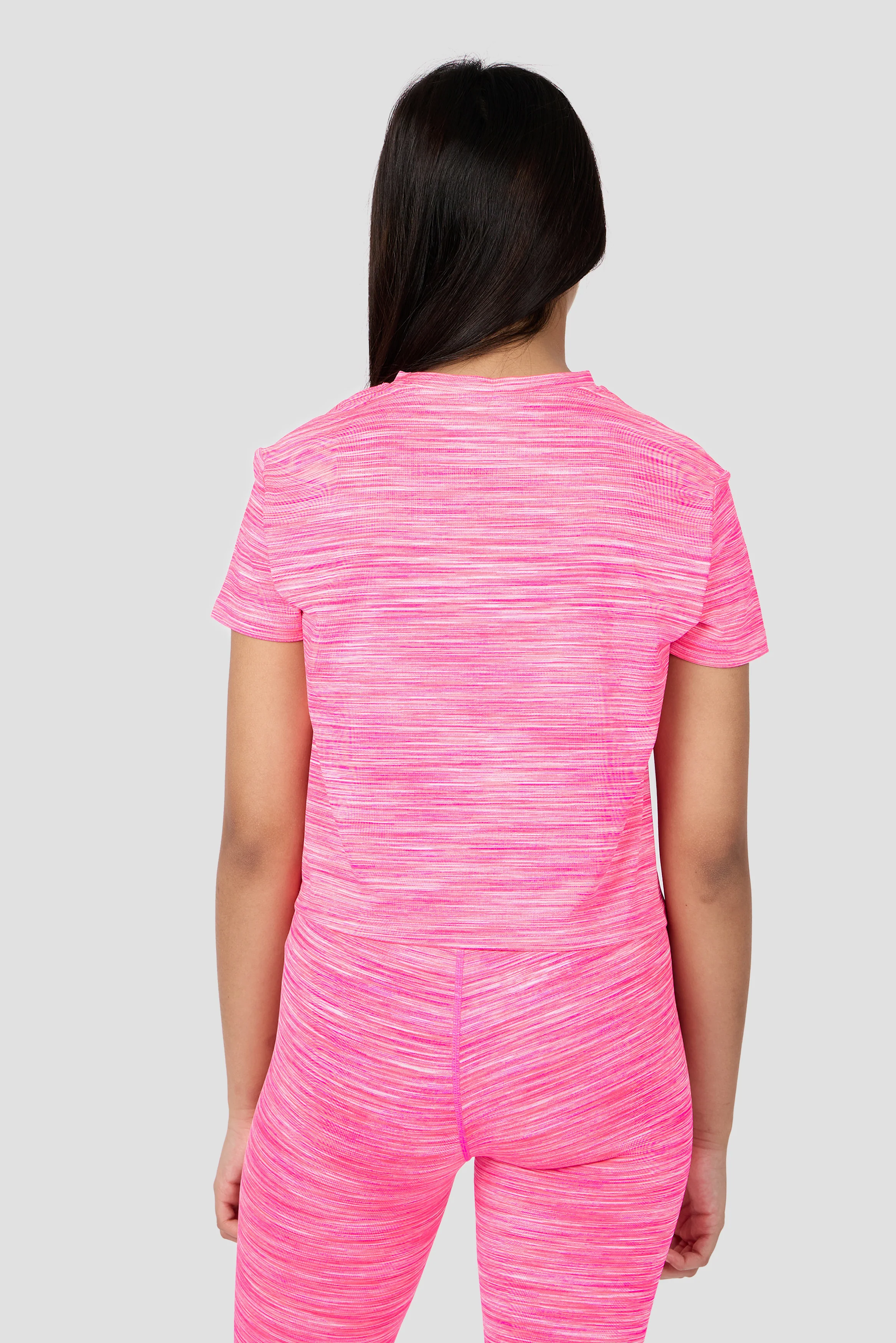 Girls Trail Box T-Shirt - Neon Pink Multi/White - Image 2