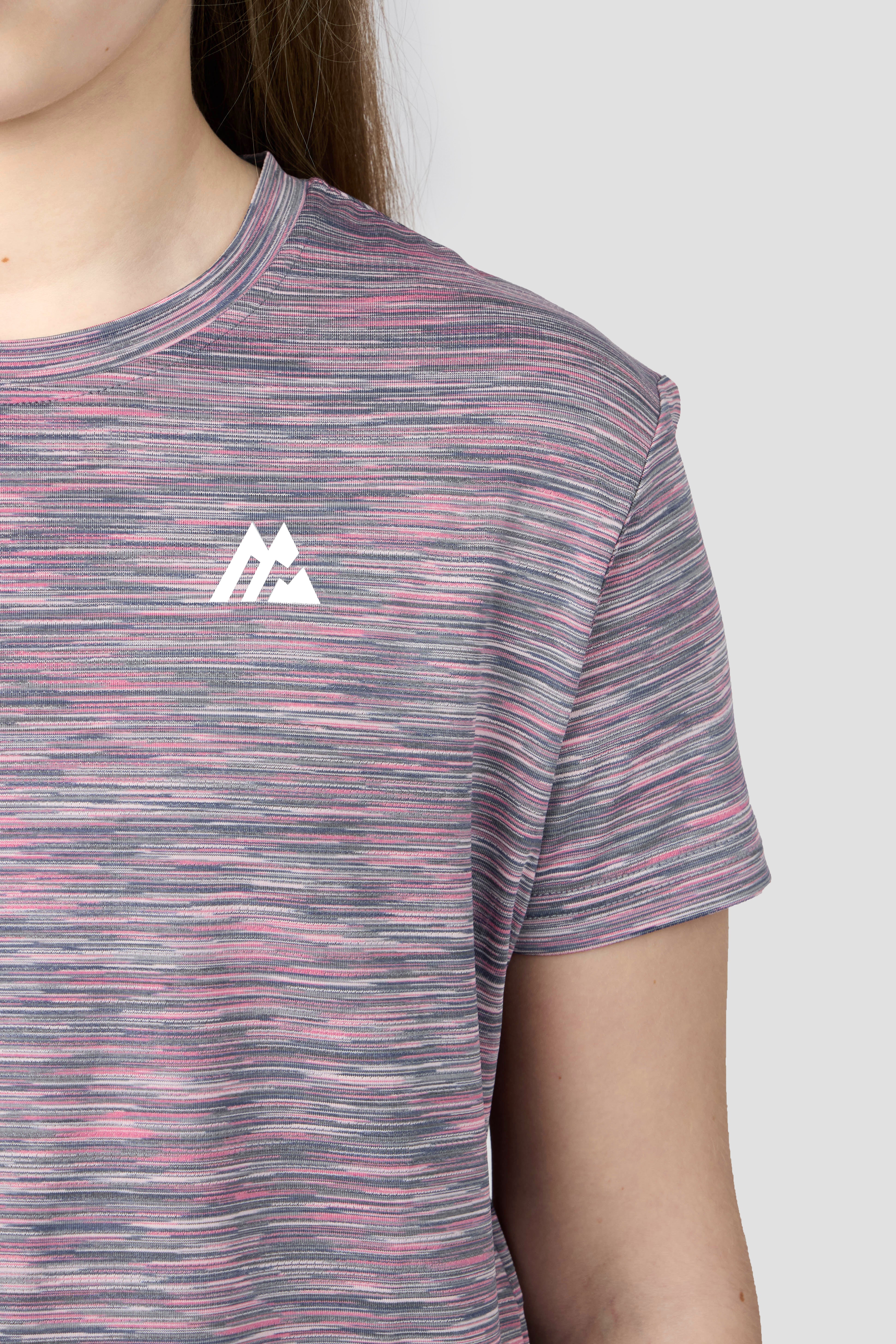 Girls Trail Box T-Shirt - Grey Multi/Pink - Image 2