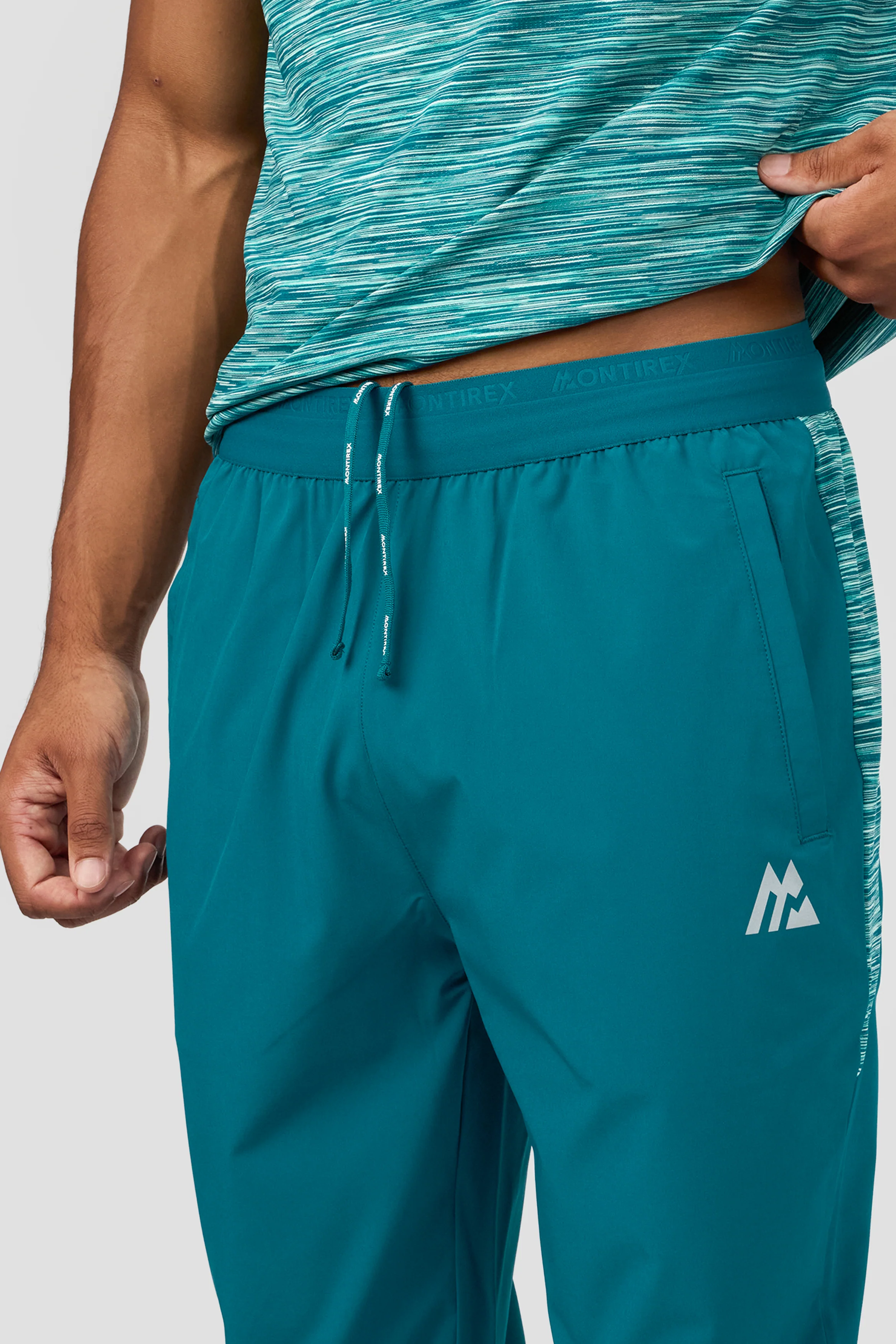 Trail Panel Running Pant - Teal Multi - Image 8