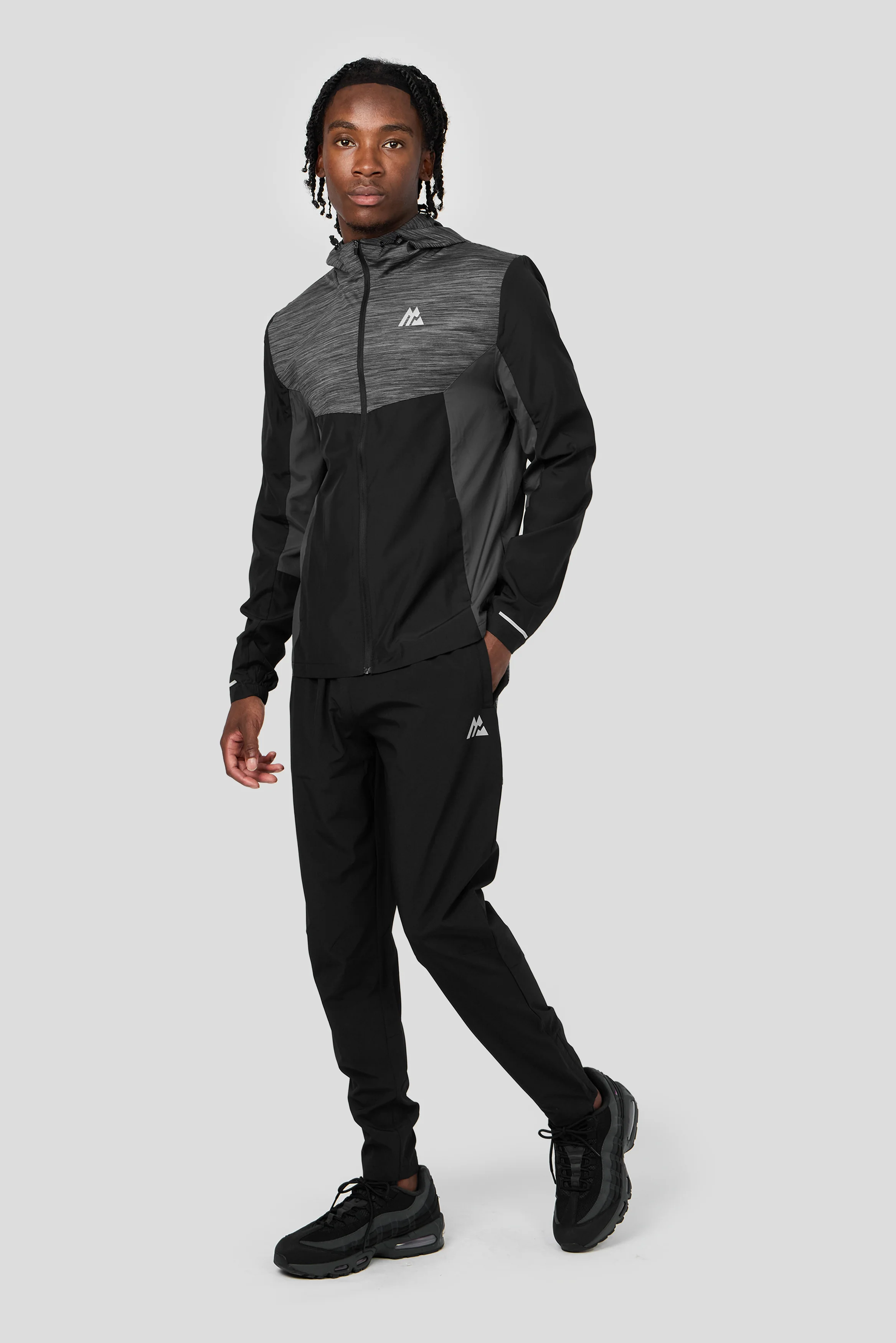 Trail Panel Running Pant - Black/Grey - Image 3