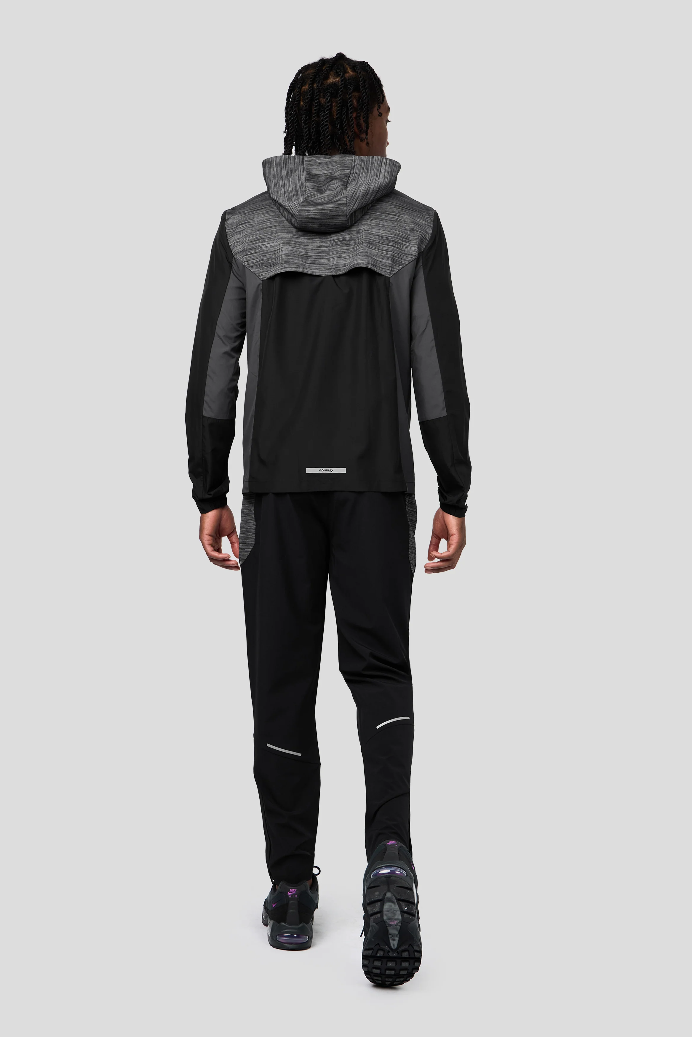 Trail Panel Running Pant - Black/Grey - Image 4
