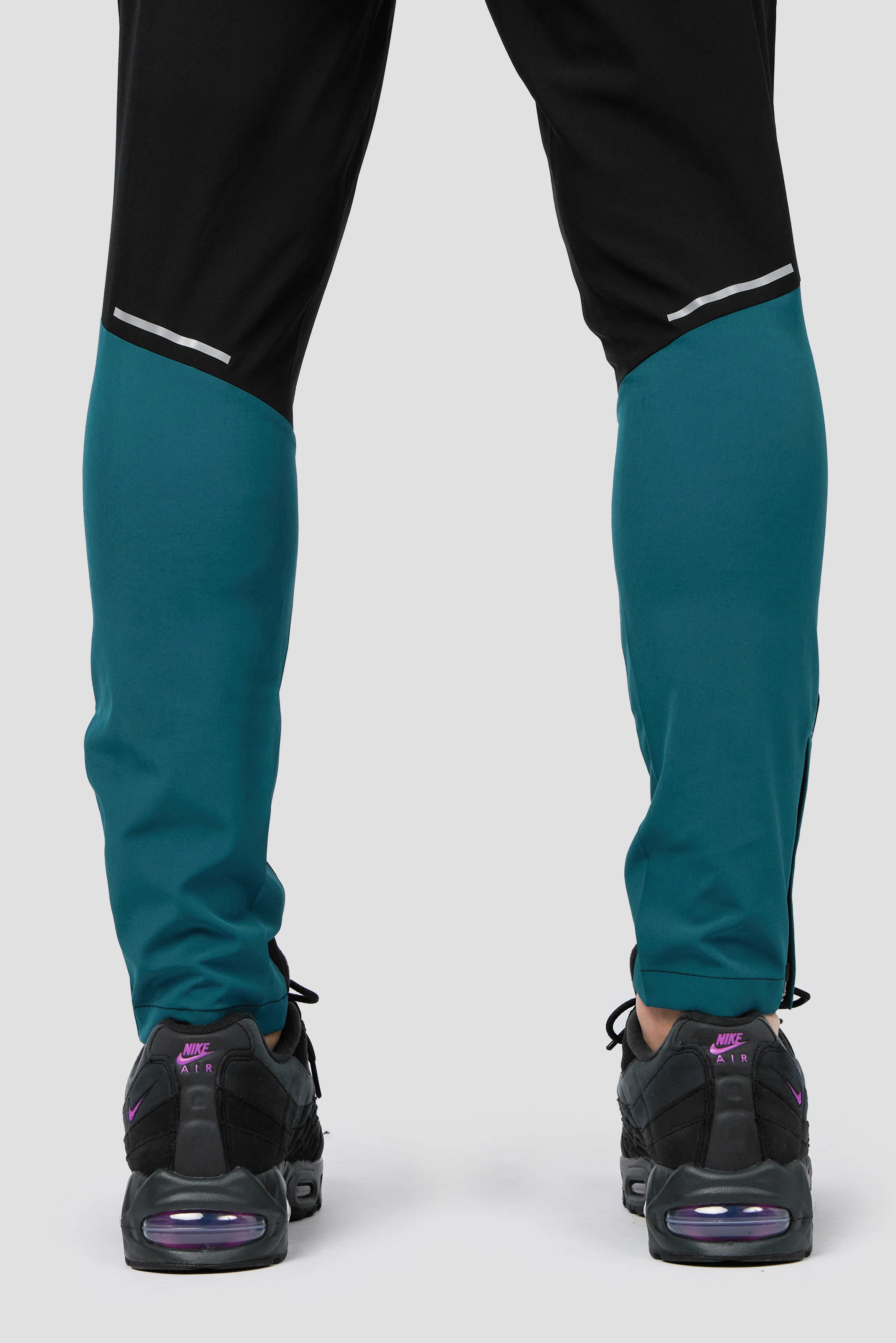 Trail Panel Running Pant - Black/Teal/Pink/White - Image 5