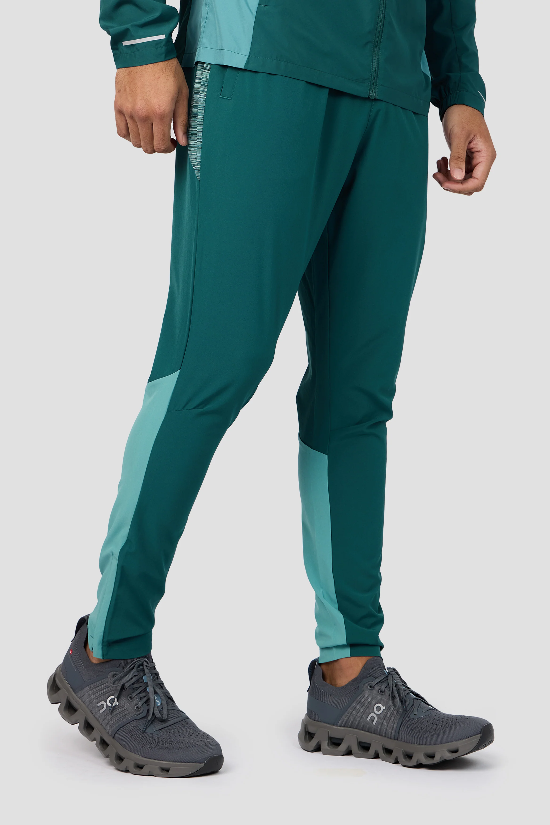Trail Panel Running Pant - Light Teal Multi - Image 2