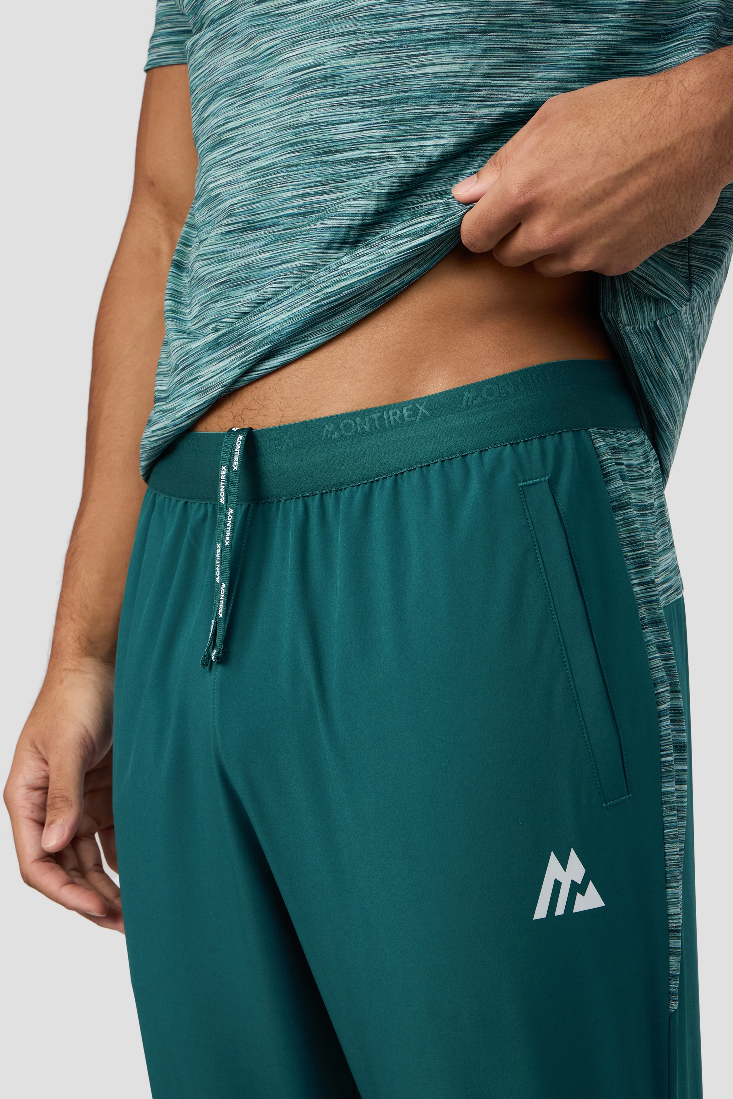Trail Panel Running Pant - Light Teal Multi - Image 6