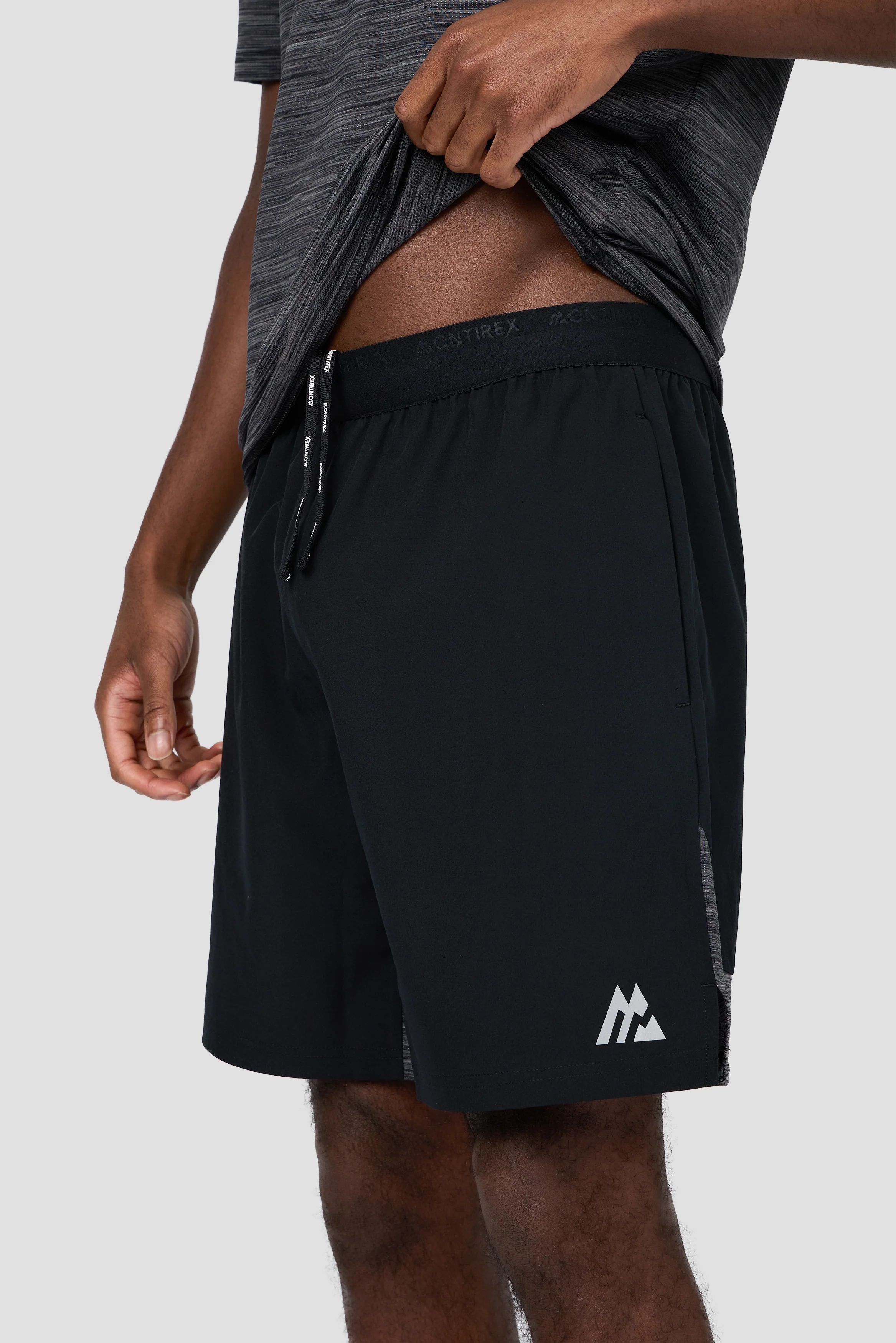 Trail Panel Short - Black/Grey - Image 5