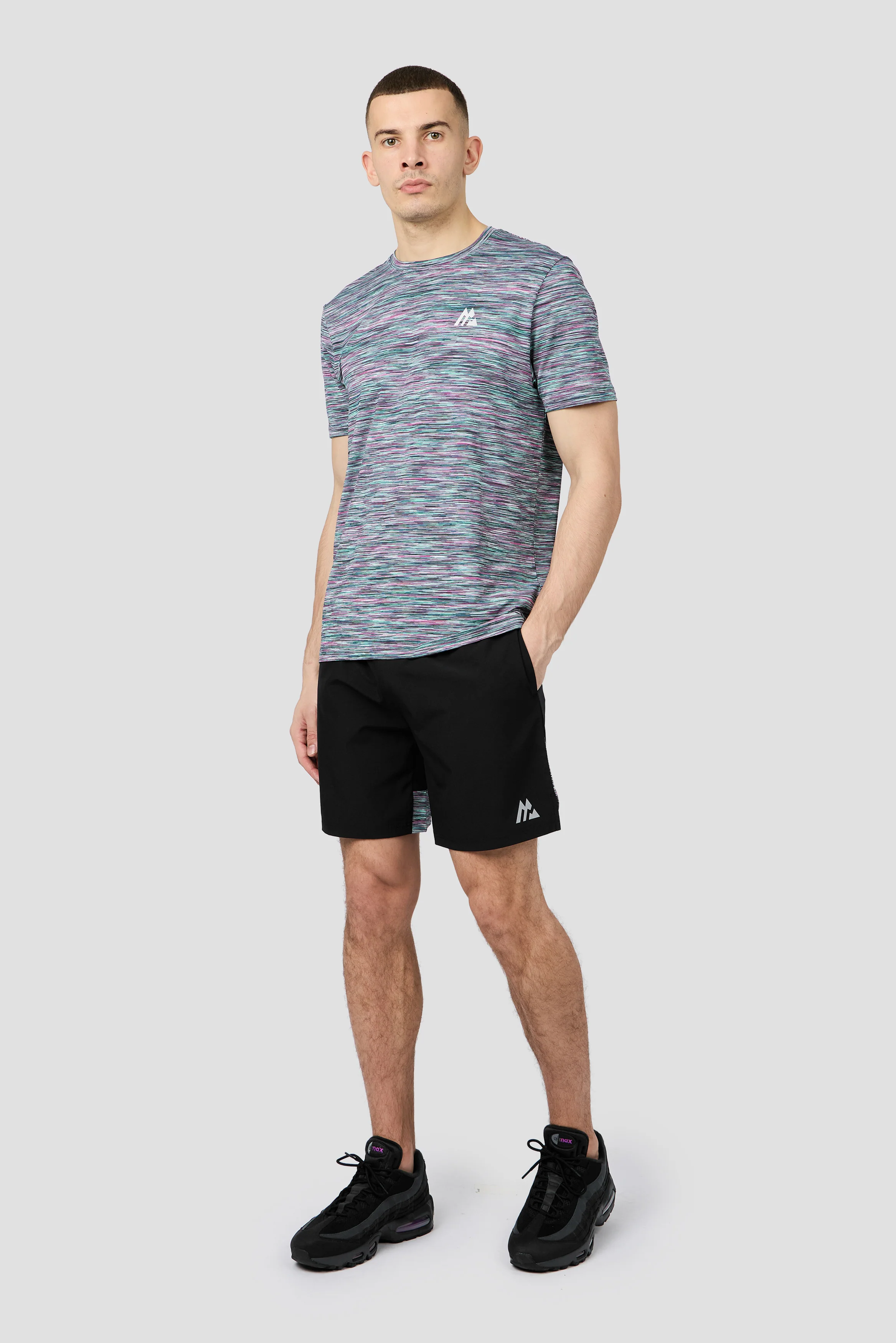 Trail Panel Short - Black/Teal/Pink/White - Image 3