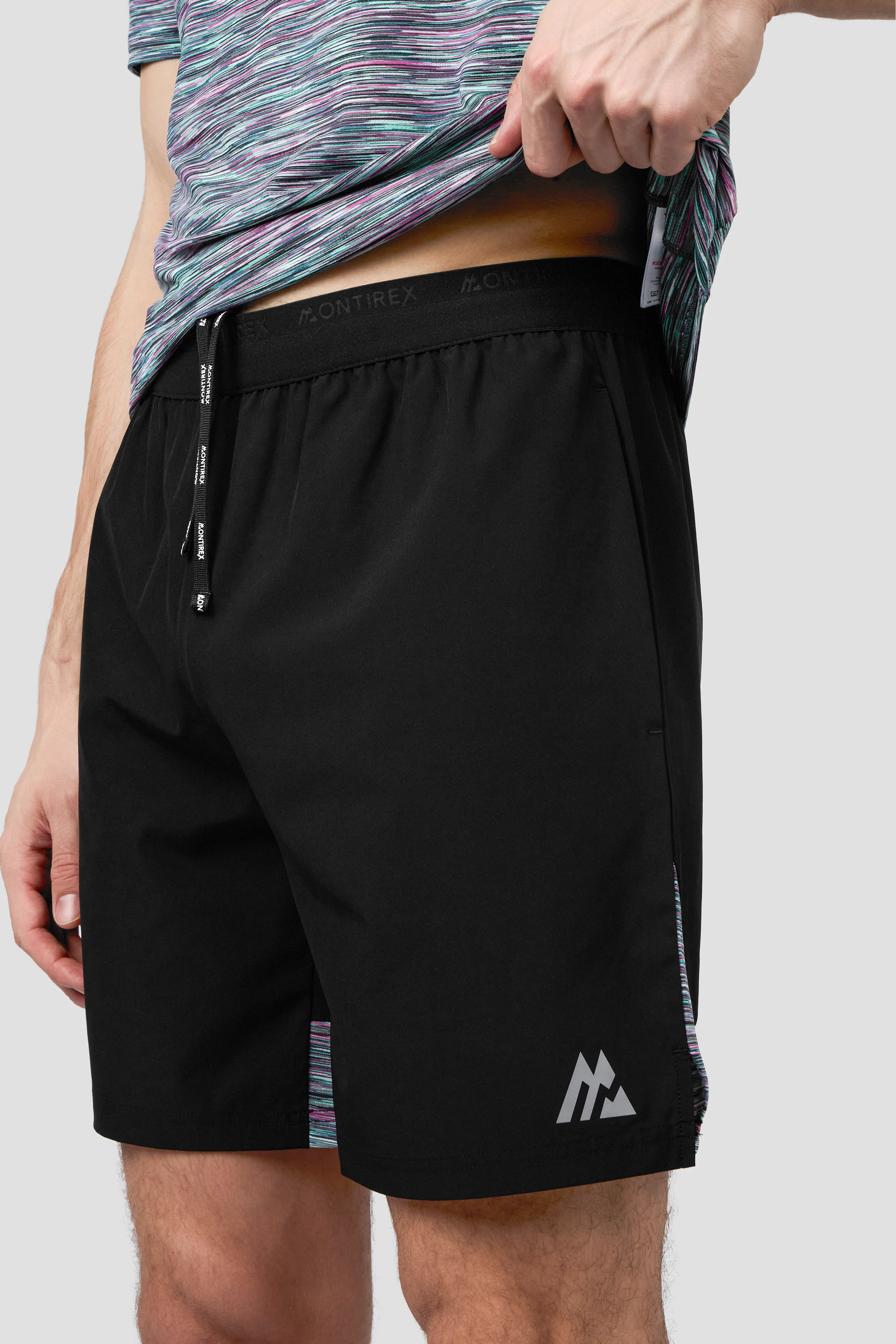 Trail Panel Short - Black/Teal/Pink/White - Image 5